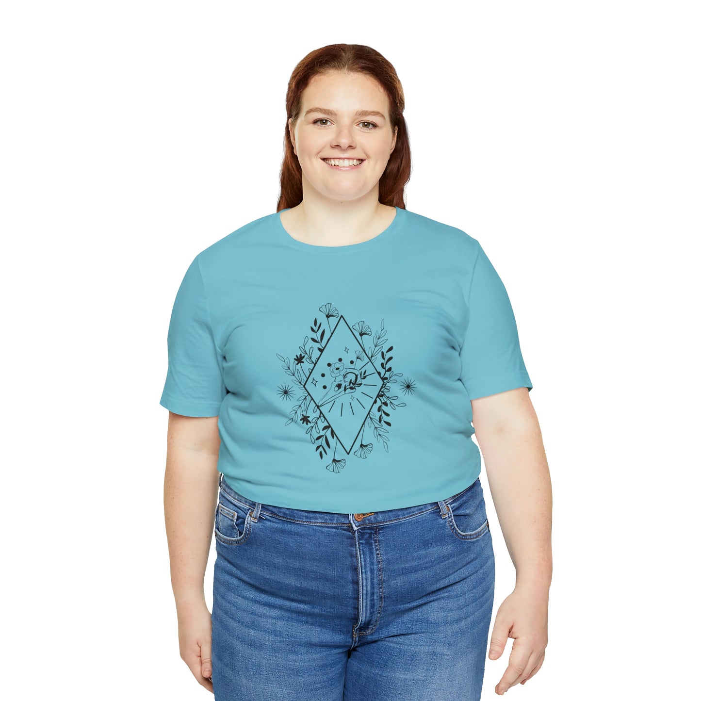 Bird Skull Print Jersey Short Sleeve Tee