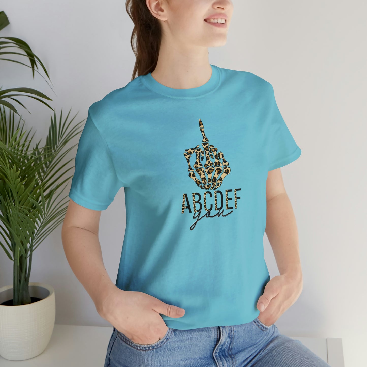 ABCDEF You Print, Jersey Short Sleeve Tee