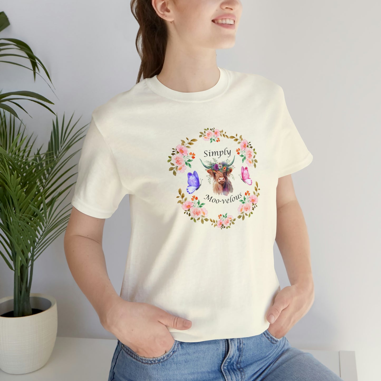 Simply Moo-velous Print Jersey Short Sleeve Tee