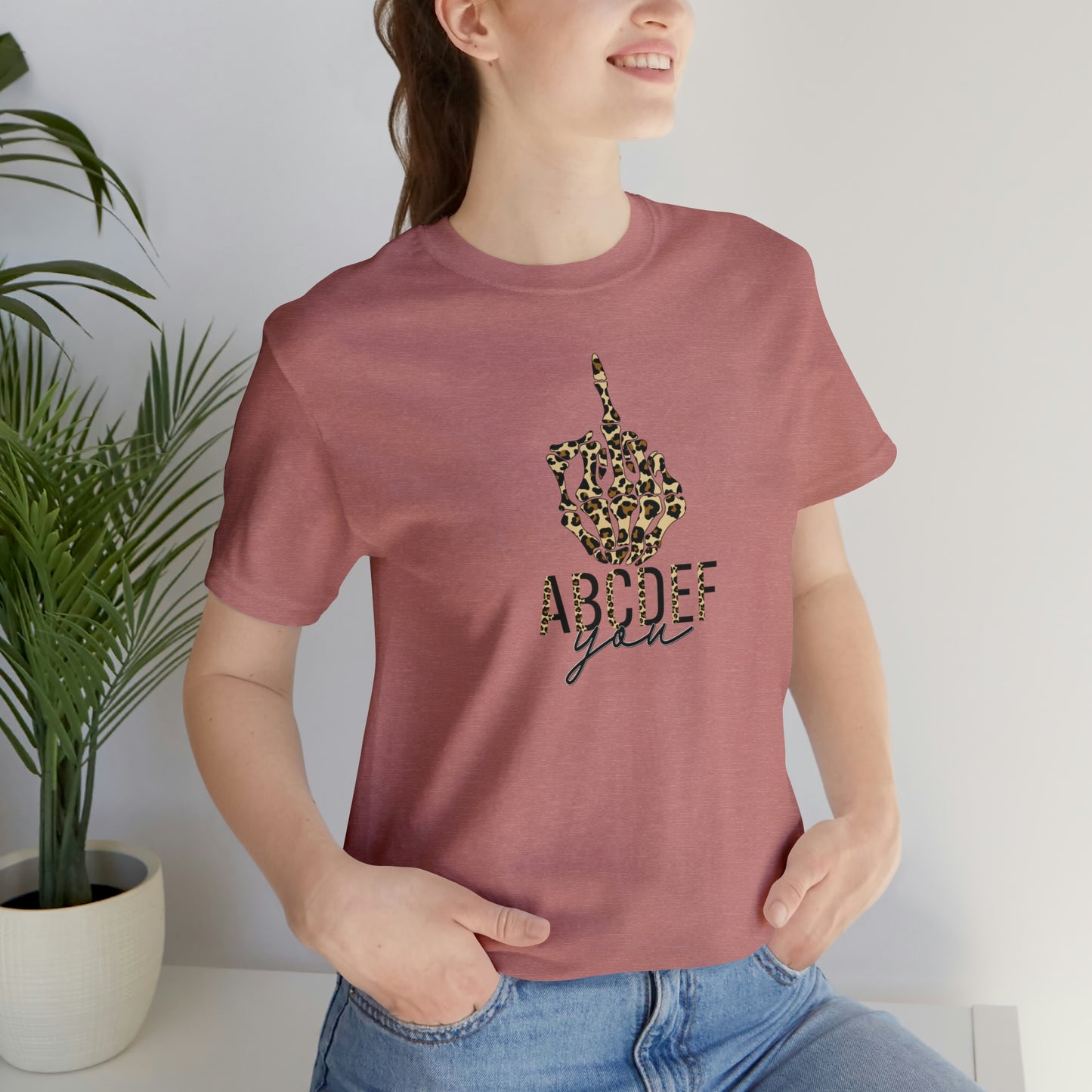 ABCDEF You Print, Jersey Short Sleeve Tee