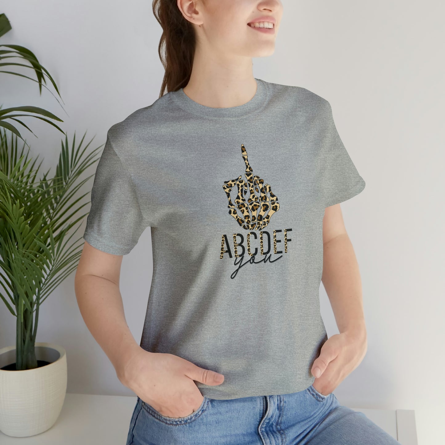 ABCDEF You Print, Jersey Short Sleeve Tee