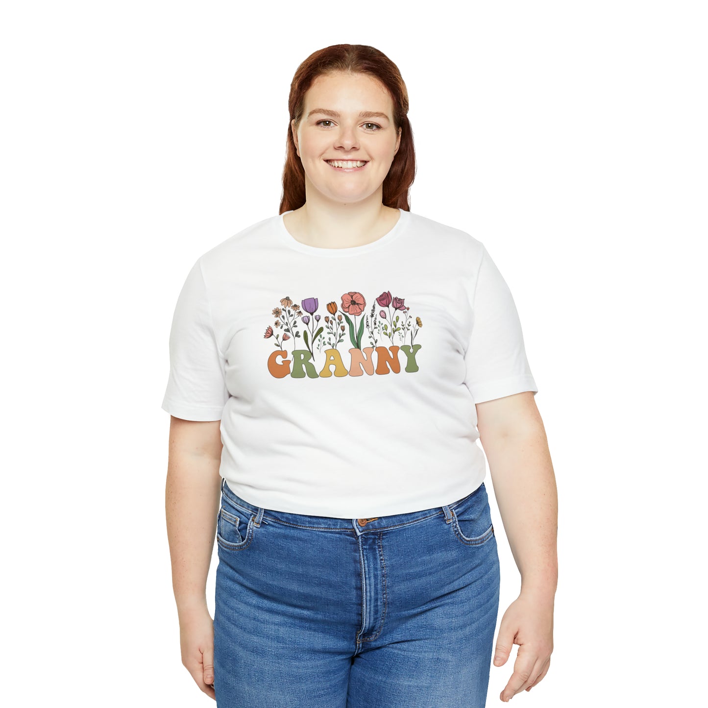 Granny Print Jersey Short Sleeve Tee