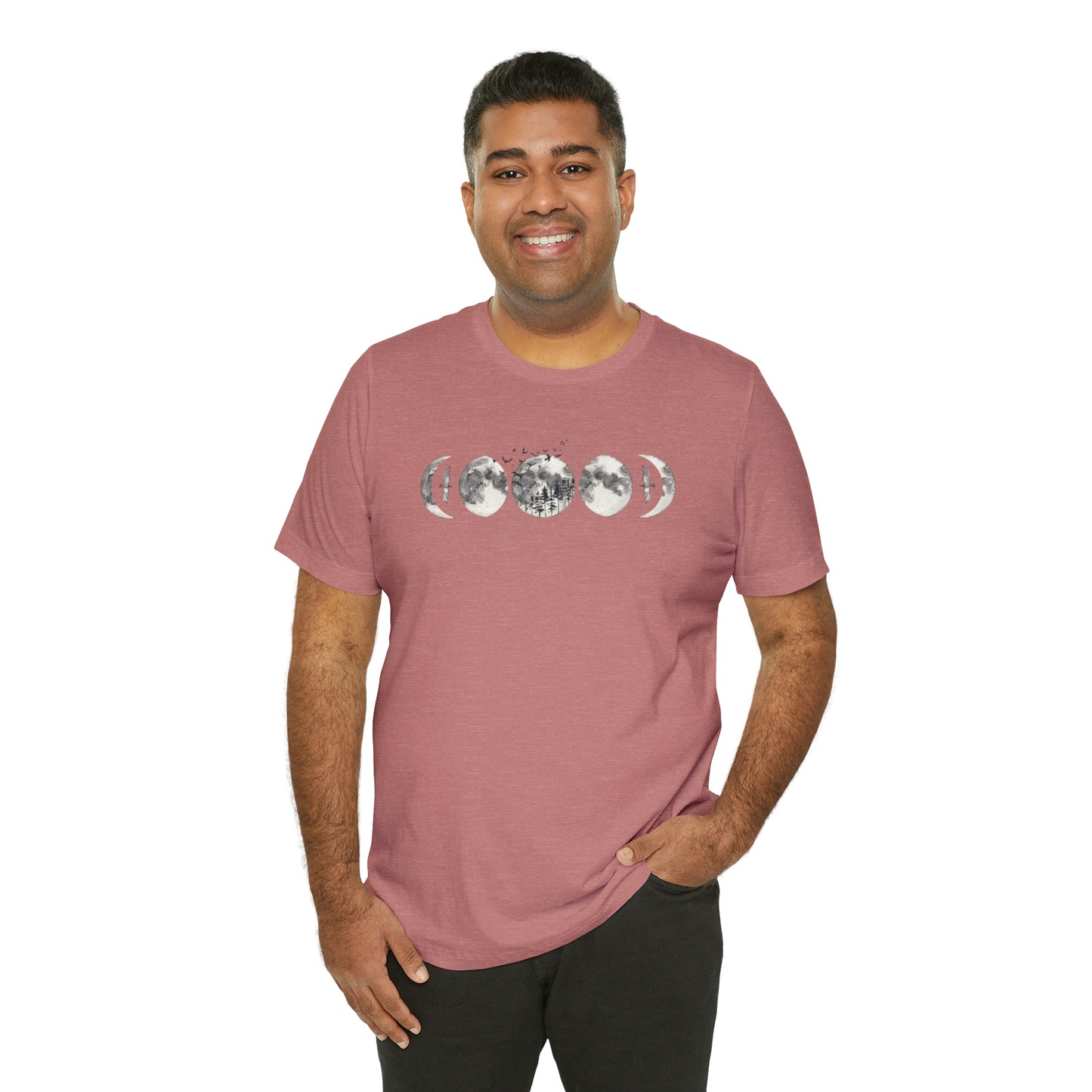Moon Phases Print, Jersey Short Sleeve Tee