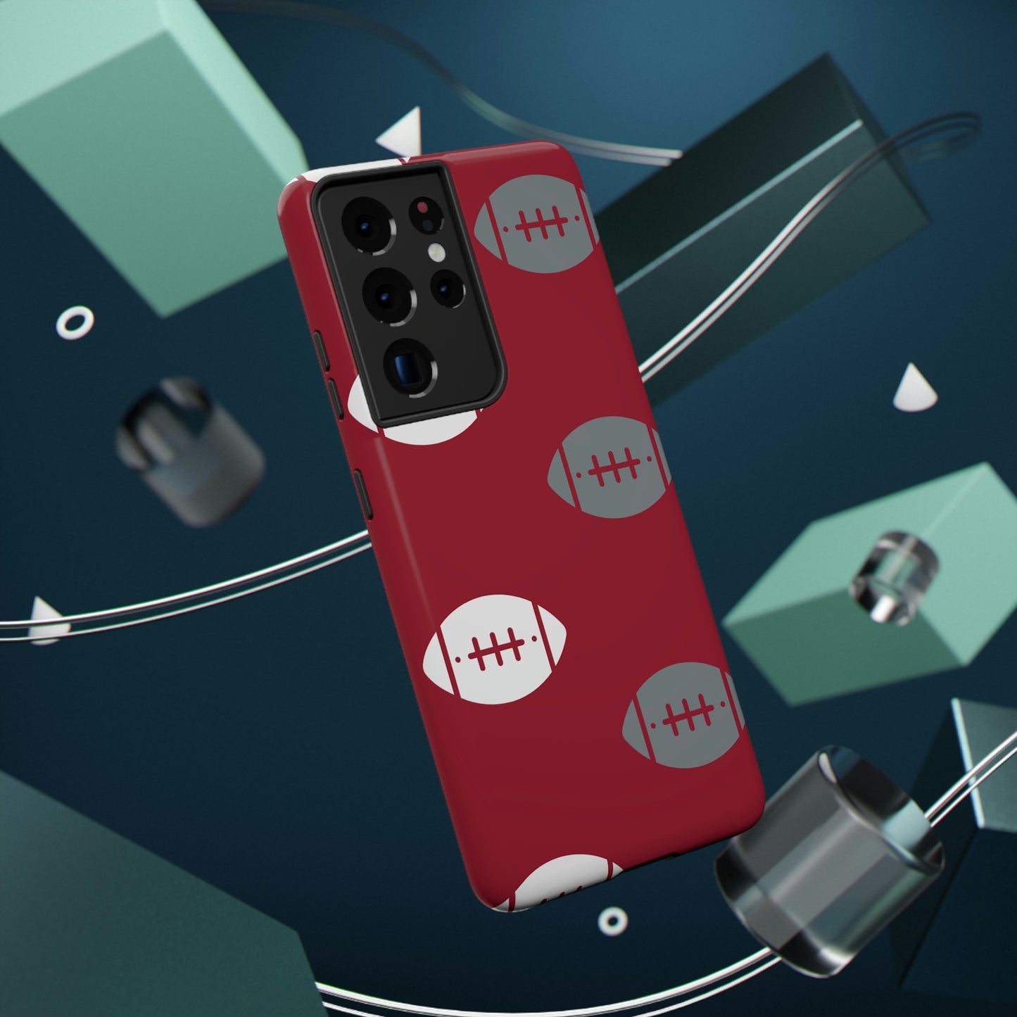 Football Print Impact-Resistant Cases