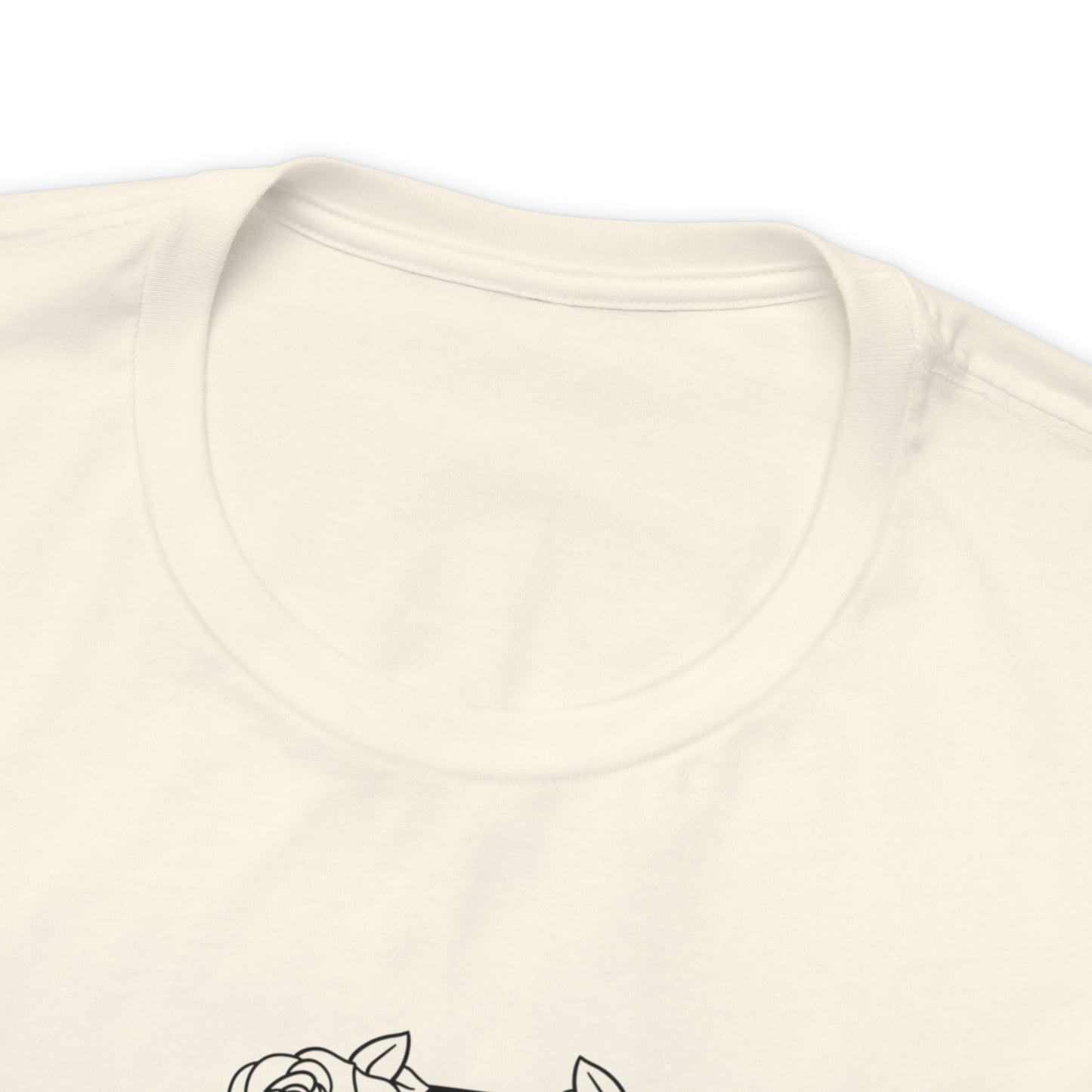 Love Me Like My Demons Do Print Jersey Short Sleeve Tee