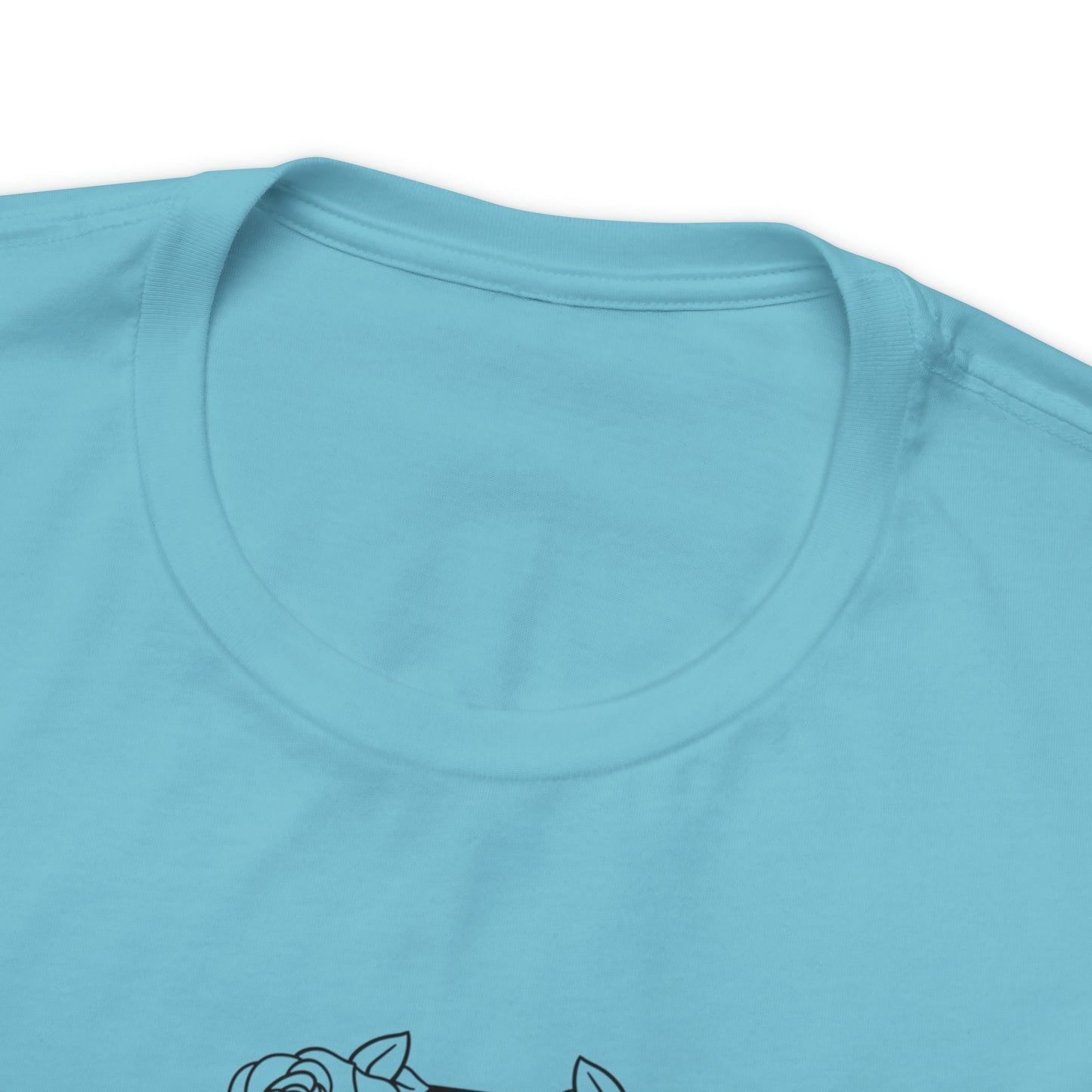 Love Me Like My Demons Do Print Jersey Short Sleeve Tee