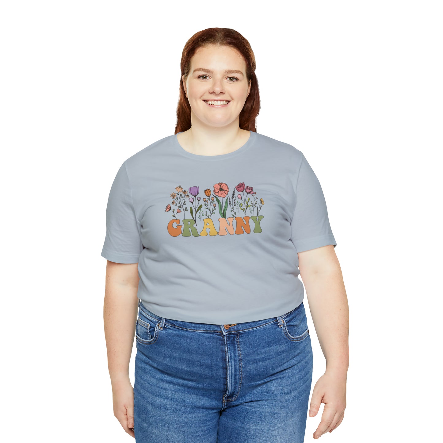 Granny Print Jersey Short Sleeve Tee