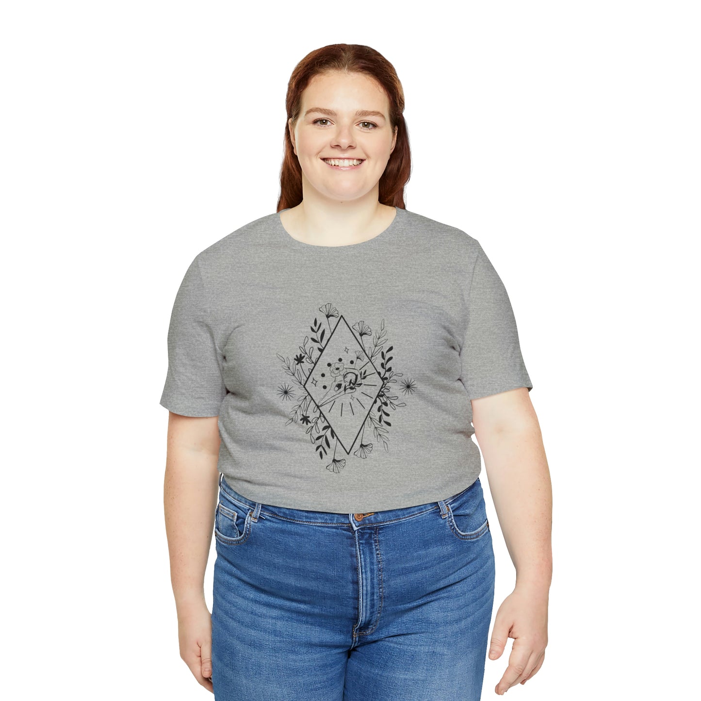 Bird Skull Print Jersey Short Sleeve Tee