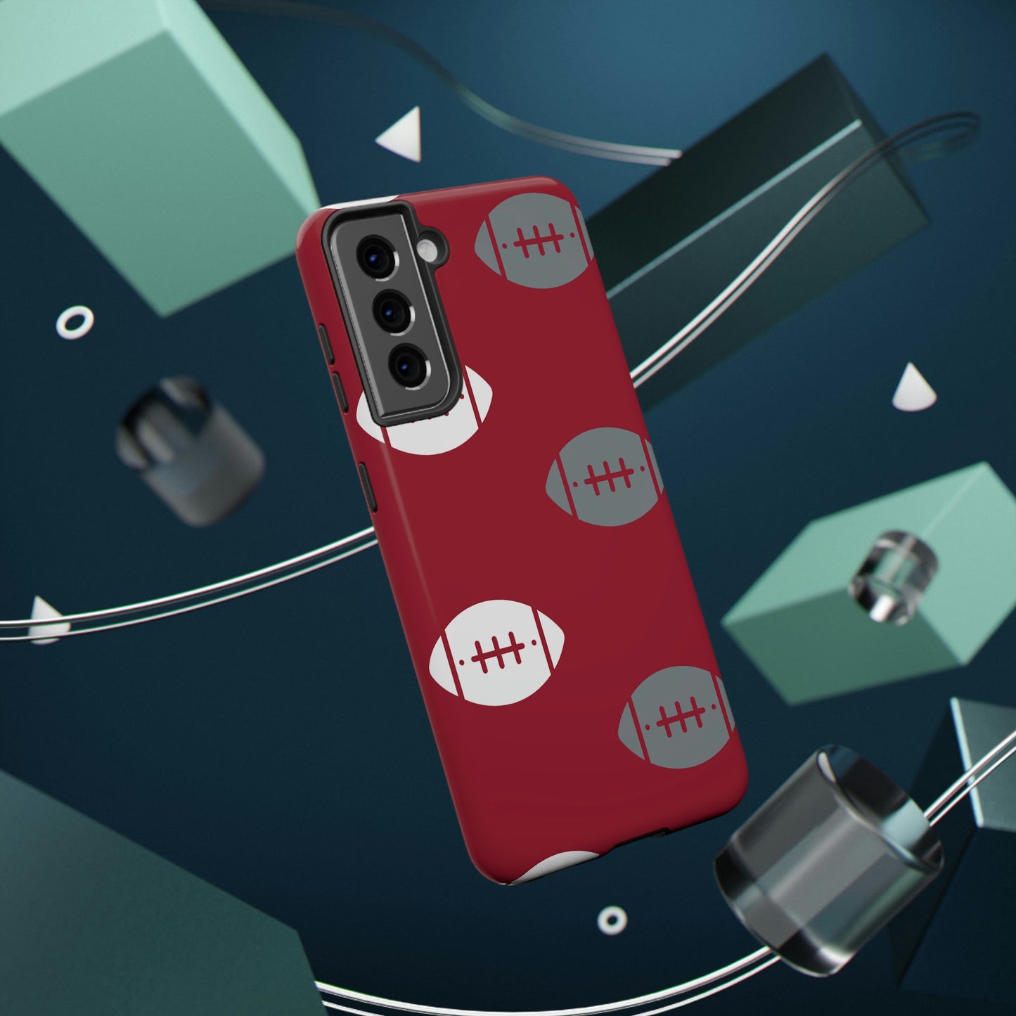 Football Print Impact-Resistant Cases