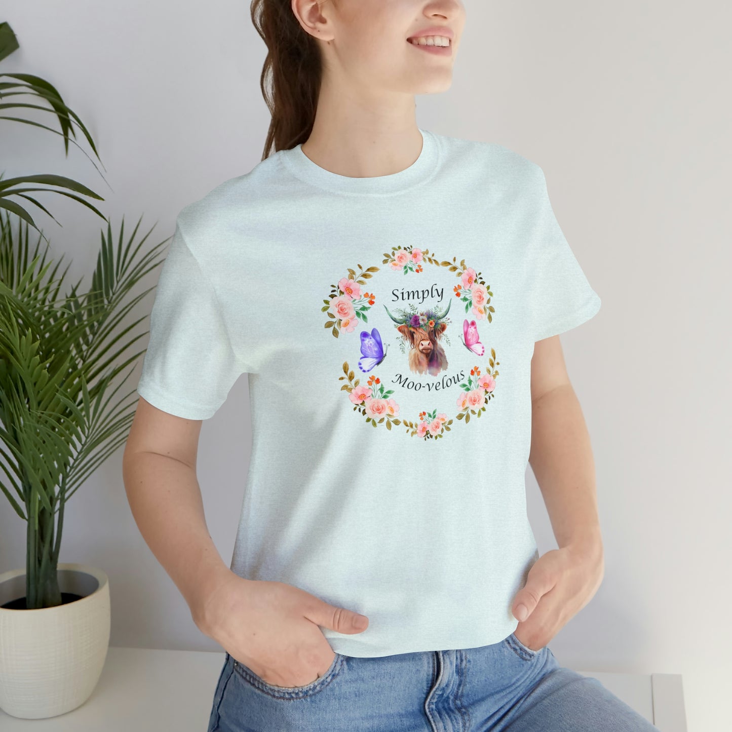 Simply Moo-velous Print Jersey Short Sleeve Tee