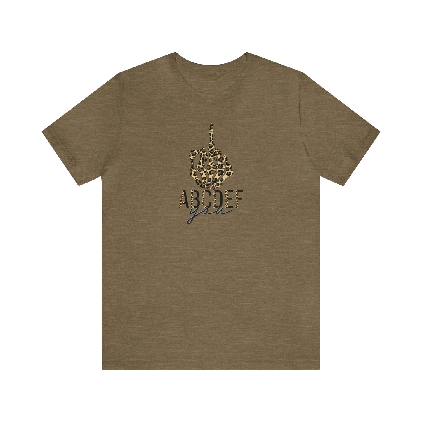 ABCDEF You Print, Jersey Short Sleeve Tee