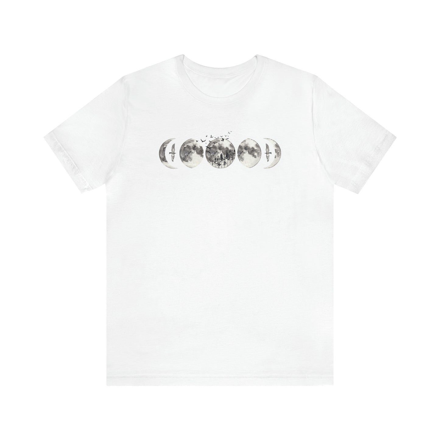 Moon Phases Print, Jersey Short Sleeve Tee