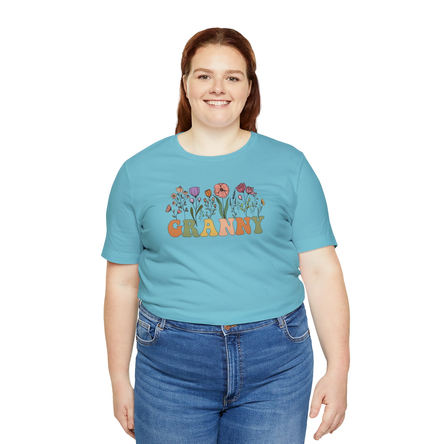 Granny Print Jersey Short Sleeve Tee