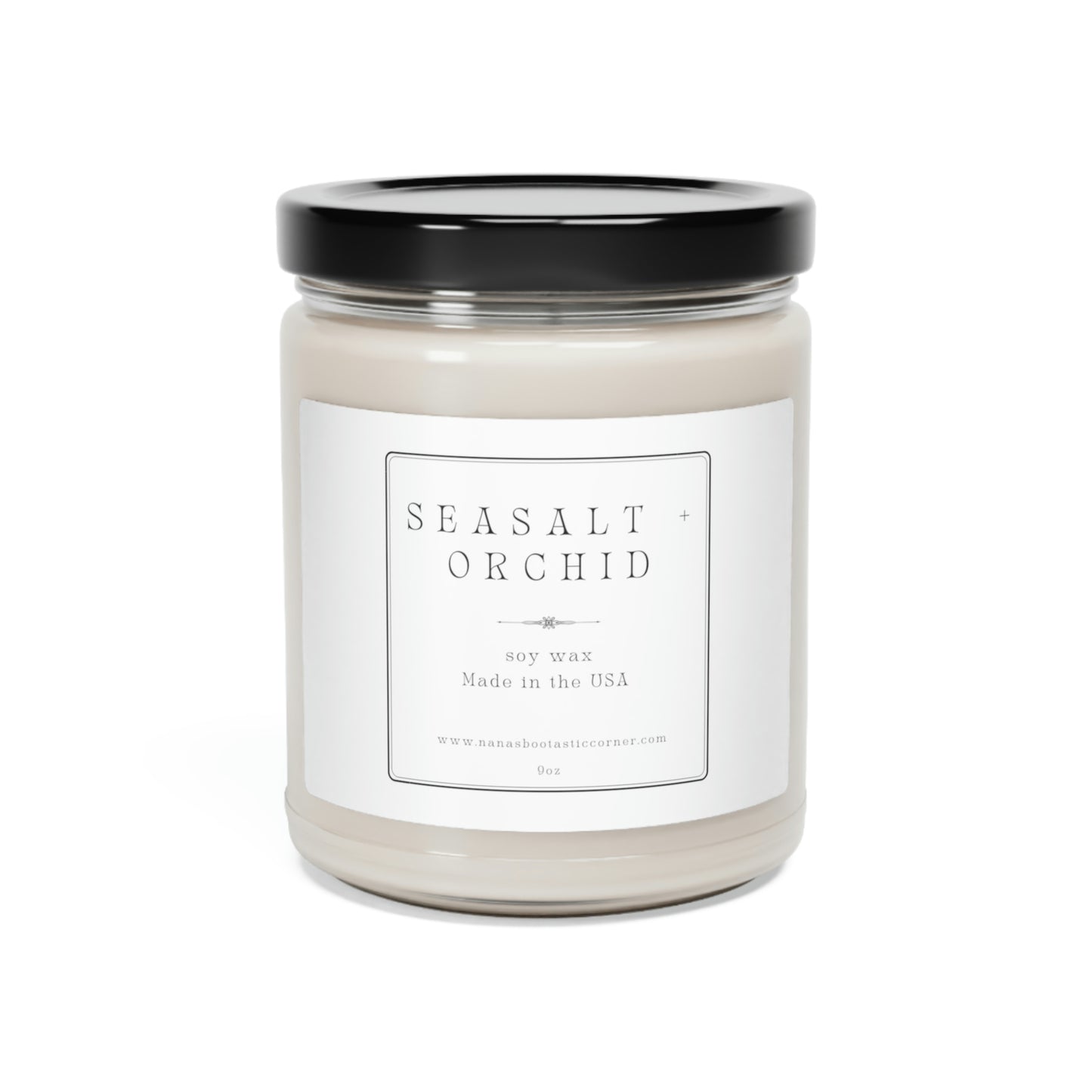Sea Salt + Orchid, Scented Soy Candle, 9oz