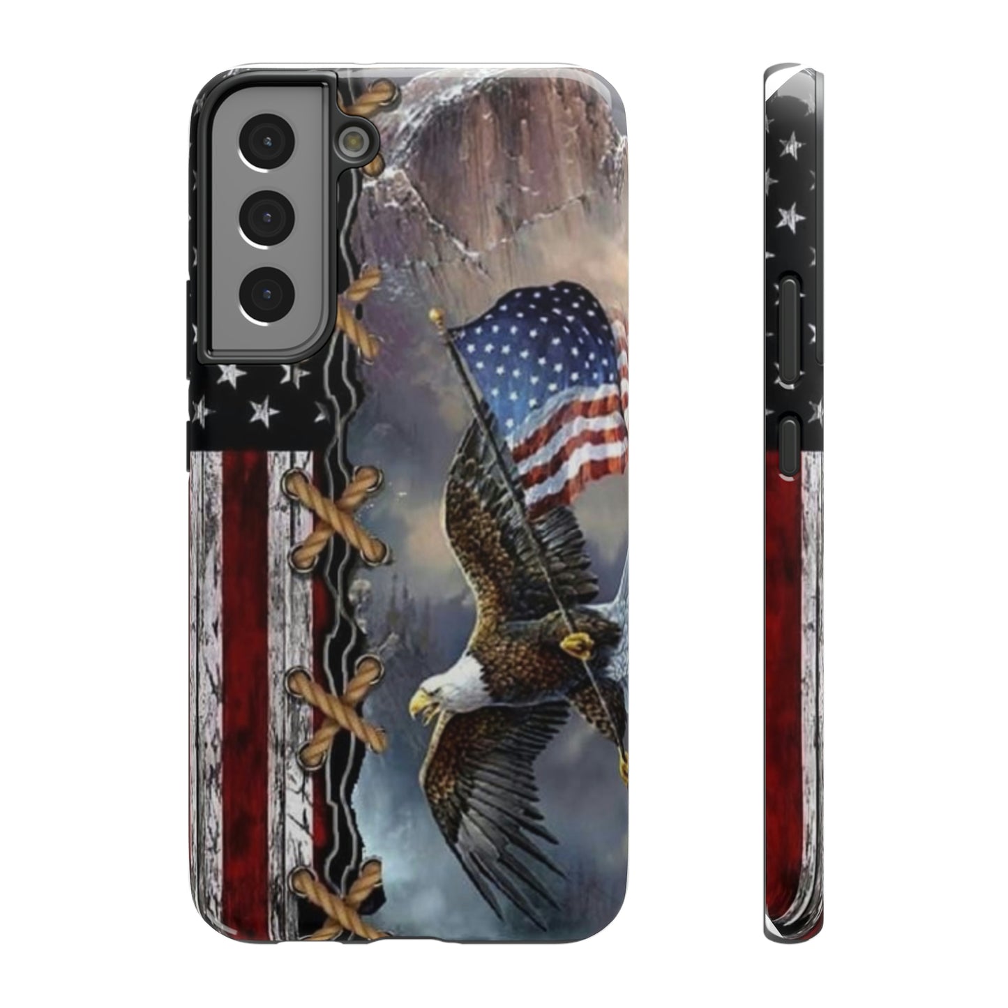 American Flag Eagle Print Impact-Resistant Cases
