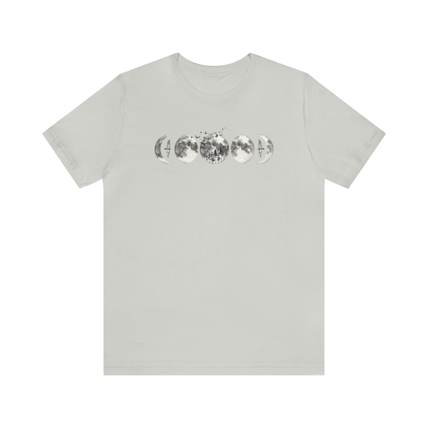 Moon Phases Print, Jersey Short Sleeve Tee