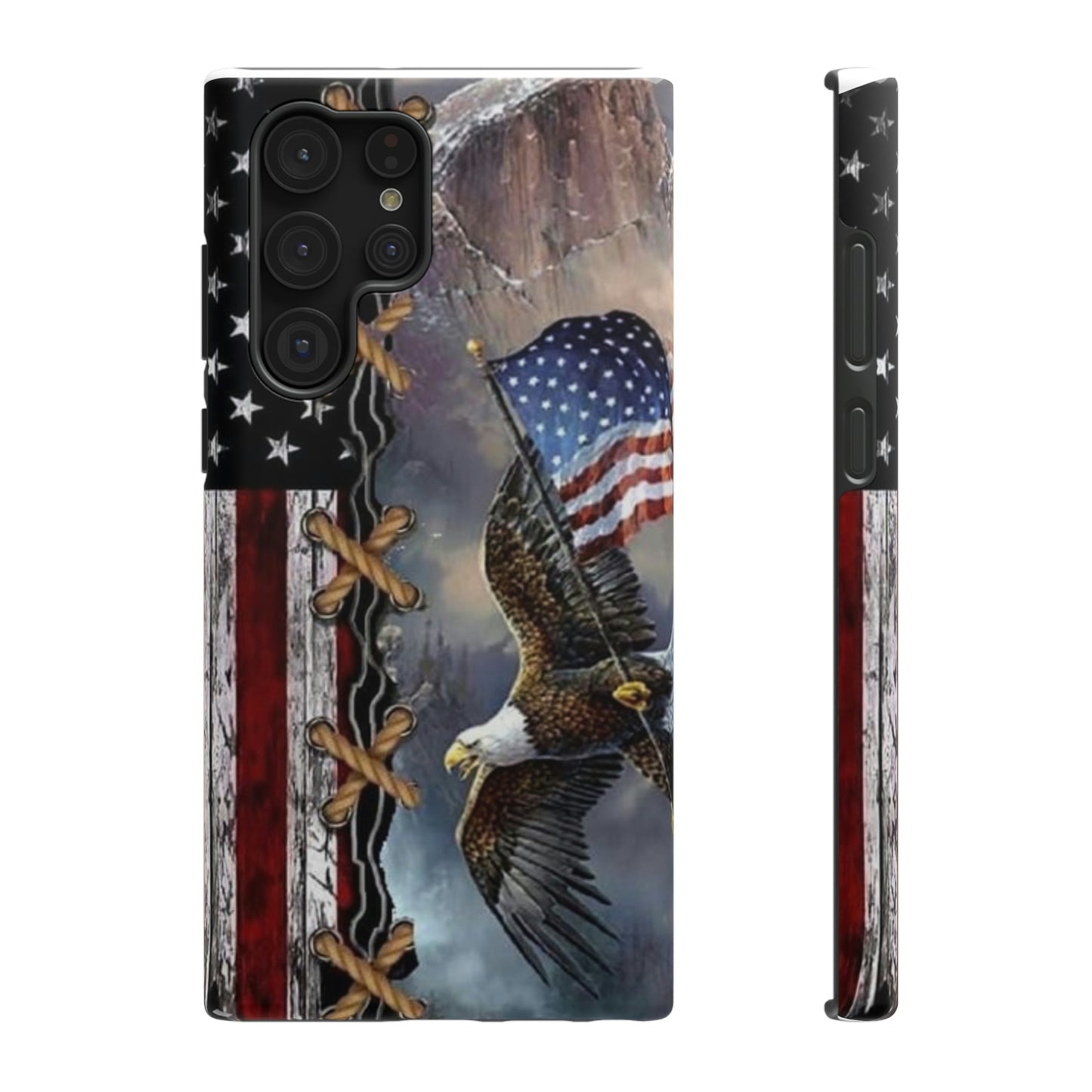 American Flag Eagle Print Impact-Resistant Cases