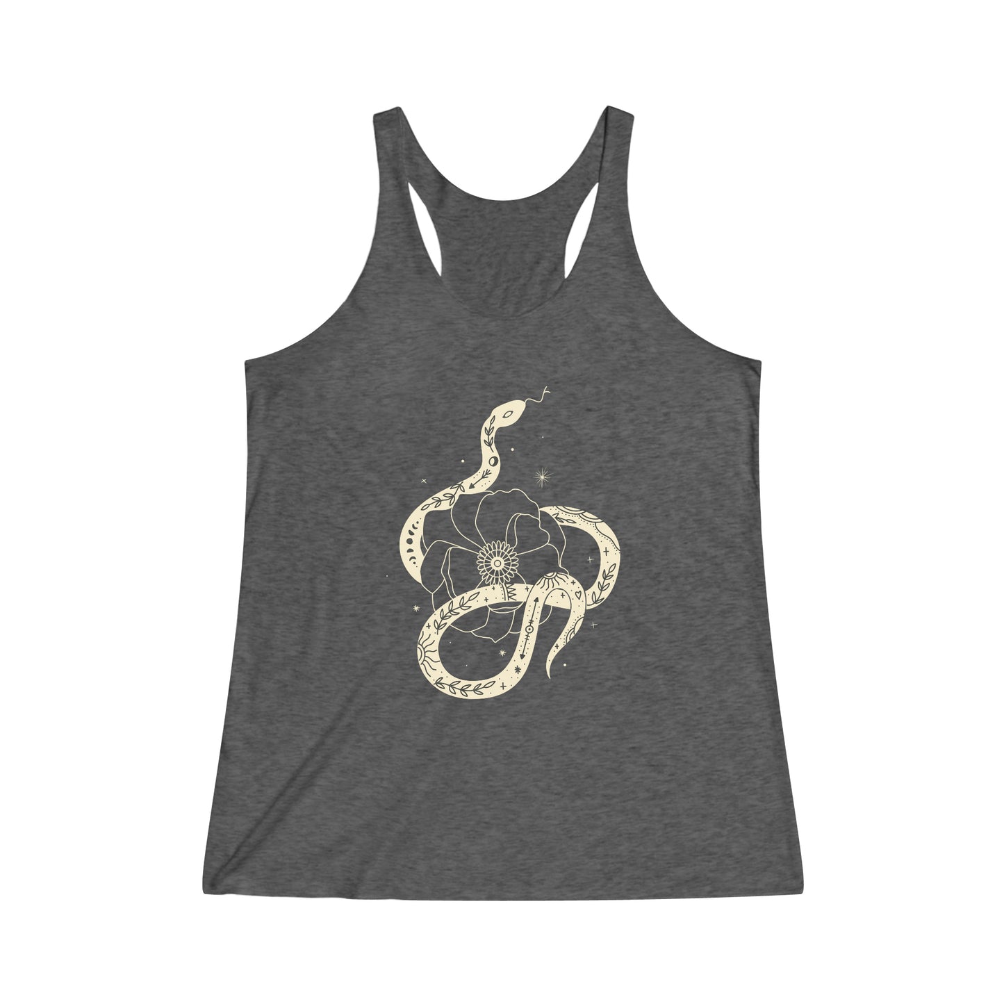 Mystical Snake Women's Tri-Blend Racerback Tank