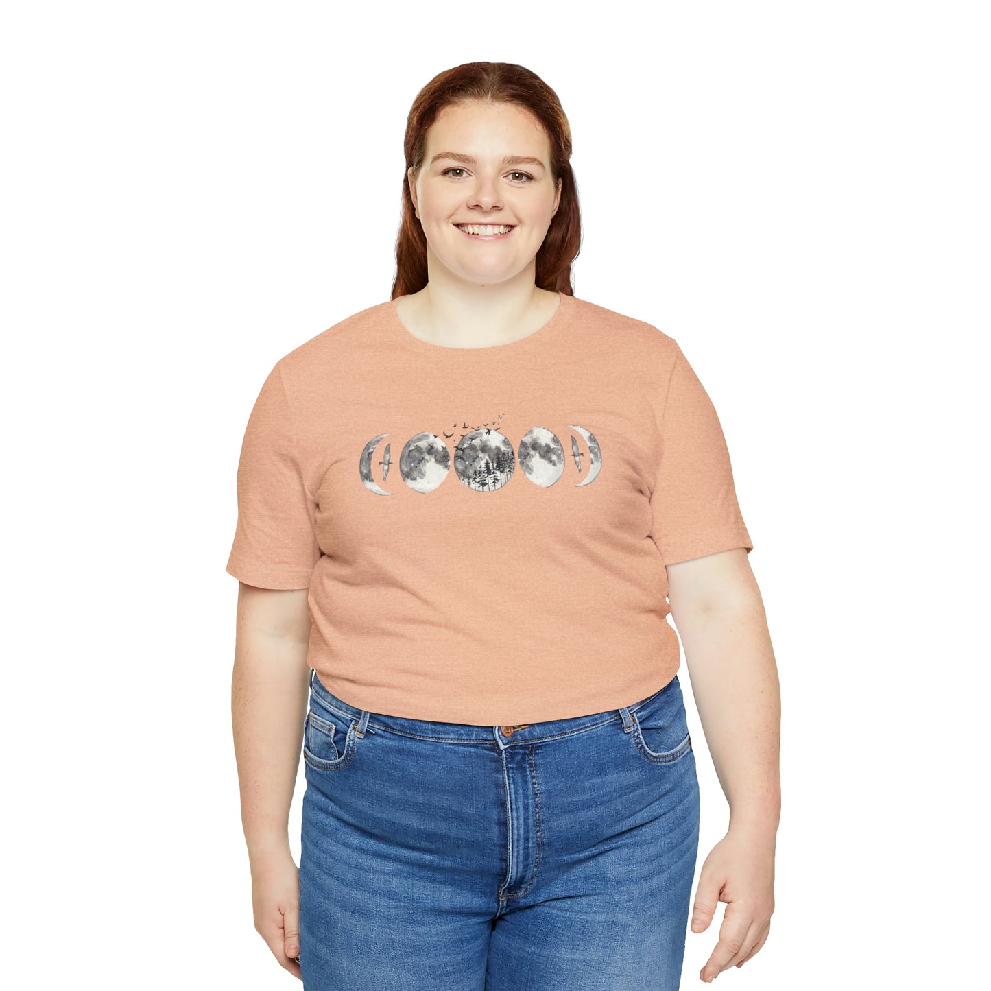 Moon Phases Print, Jersey Short Sleeve Tee