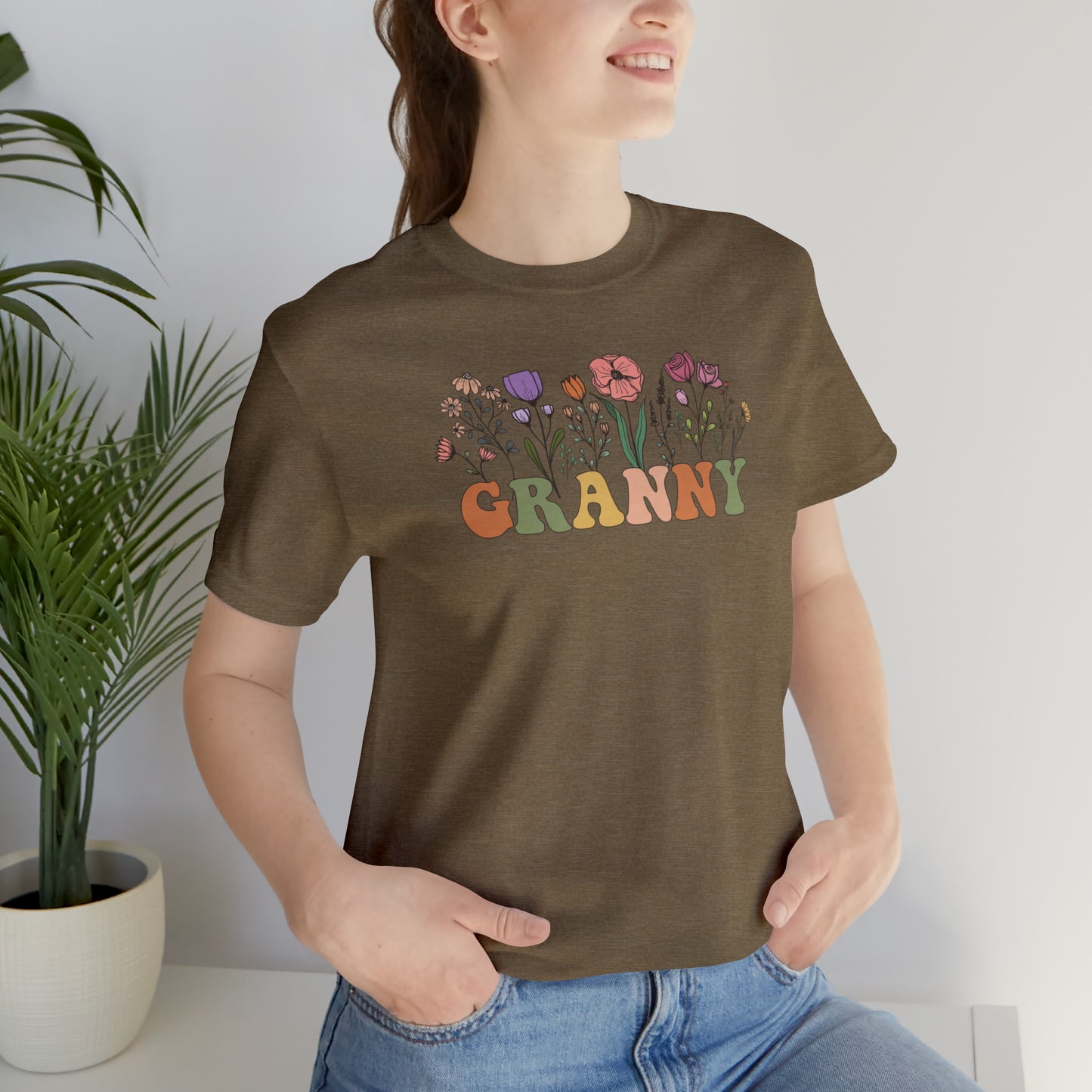 Granny Print Jersey Short Sleeve Tee