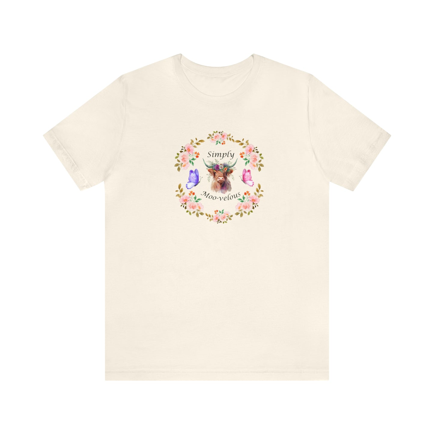 Simply Moo-velous Print Jersey Short Sleeve Tee