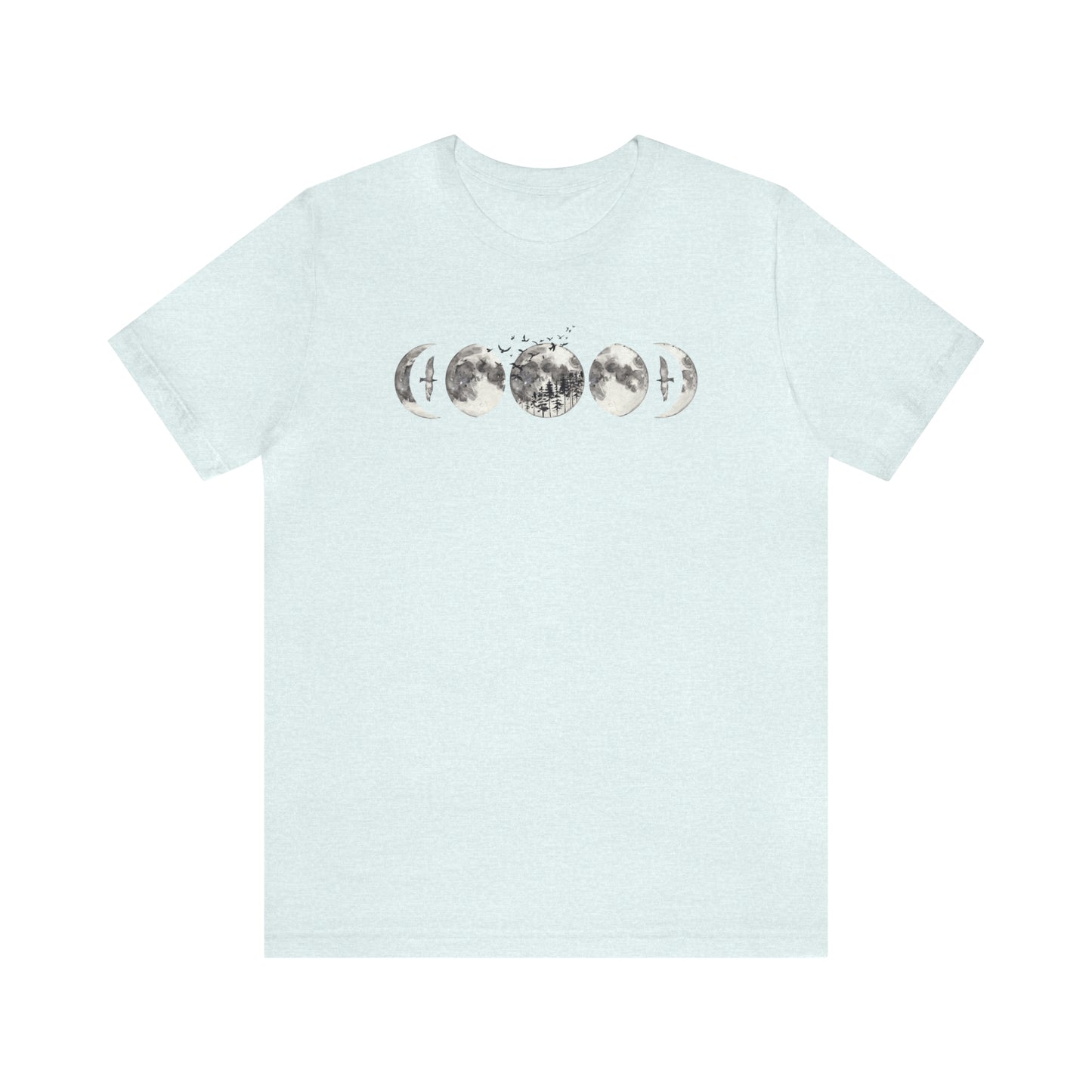 Moon Phases Print, Jersey Short Sleeve Tee