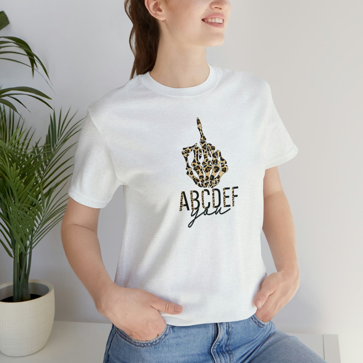 ABCDEF You Print, Jersey Short Sleeve Tee