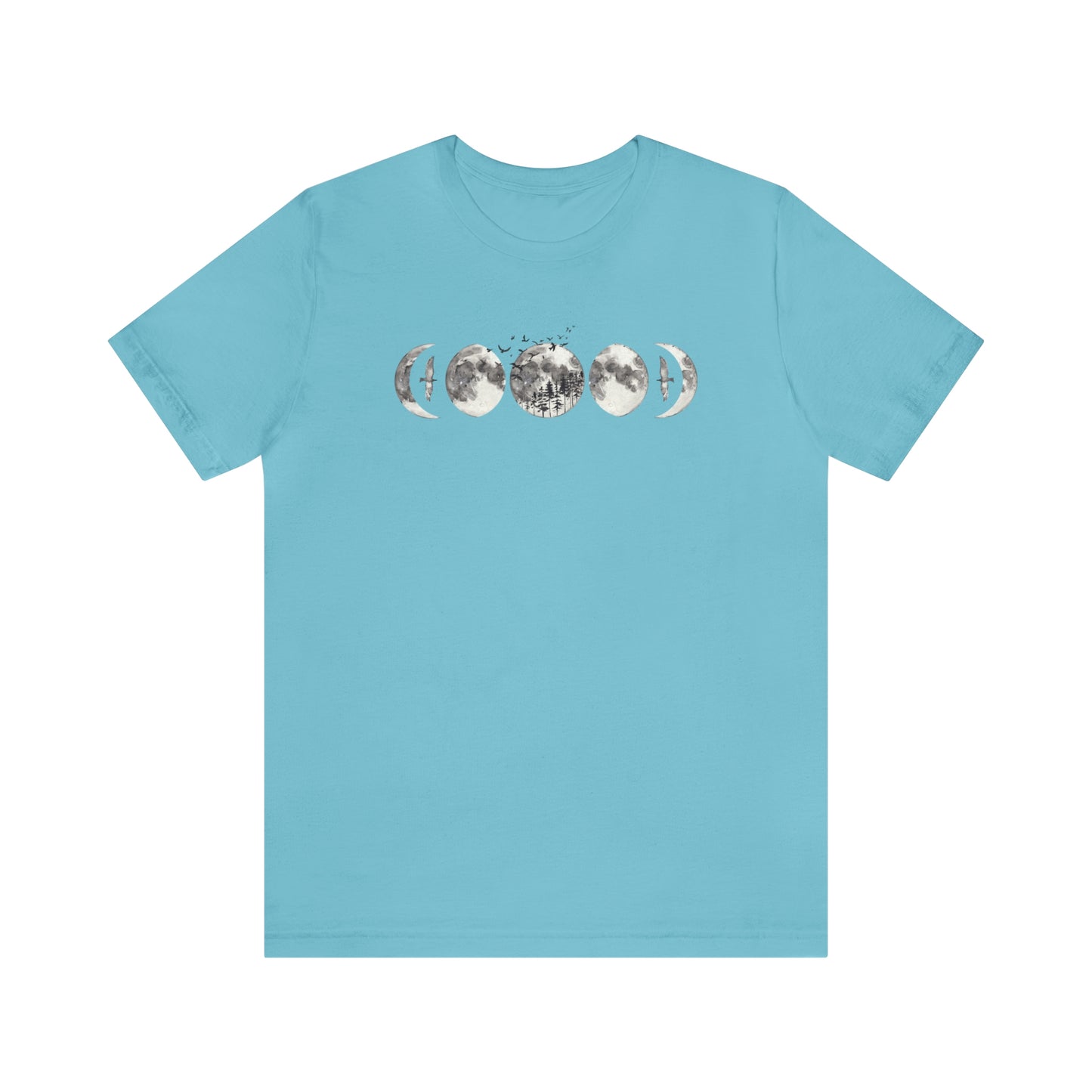 Moon Phases Print, Jersey Short Sleeve Tee