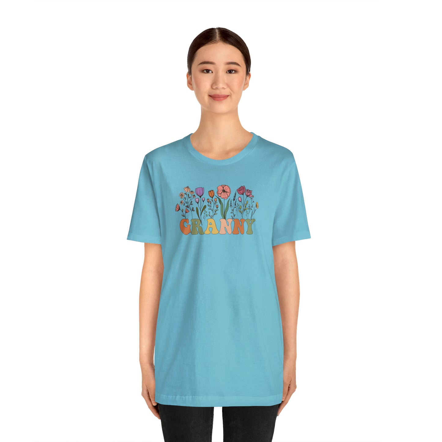 Granny Print Jersey Short Sleeve Tee