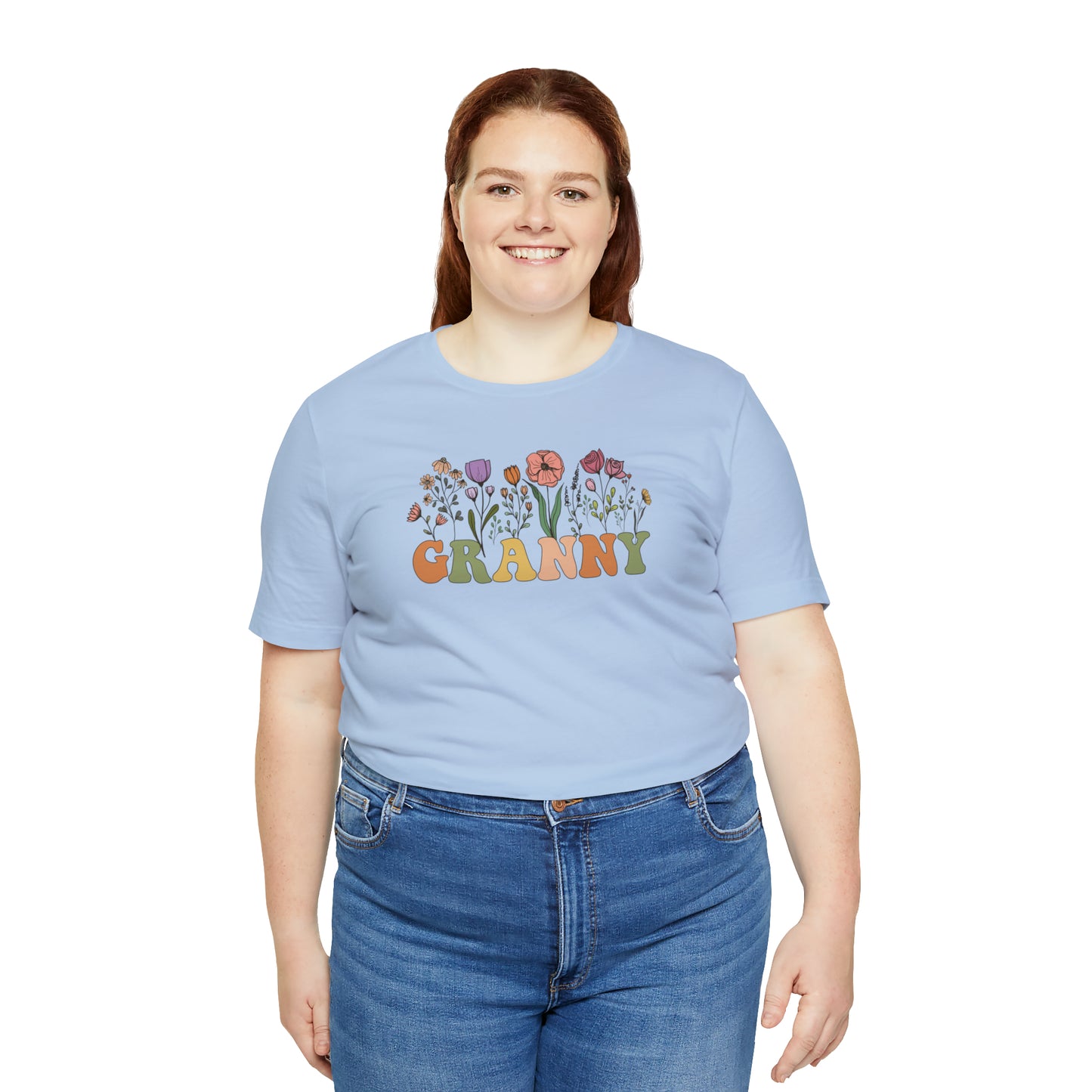 Granny Print Jersey Short Sleeve Tee