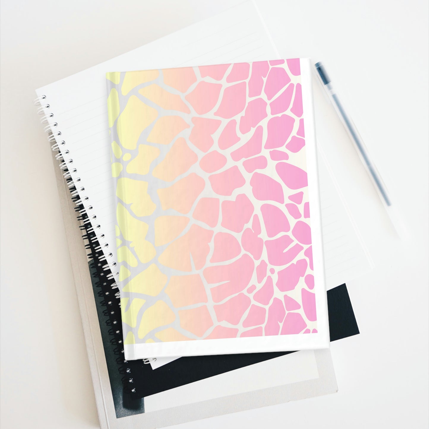 Rainbow Leopard Print Journal - Ruled Line
