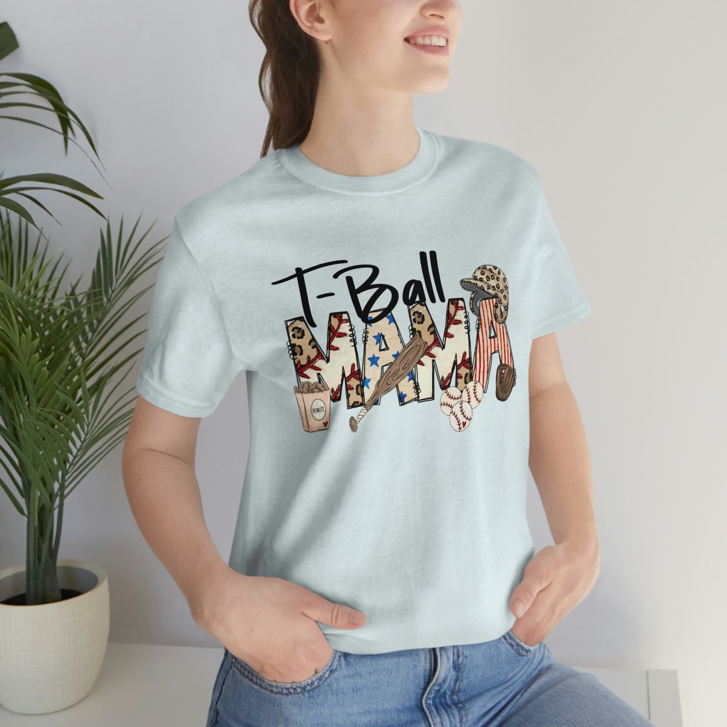 T-Ball Mama Unisex Jersey Short Sleeve Tee