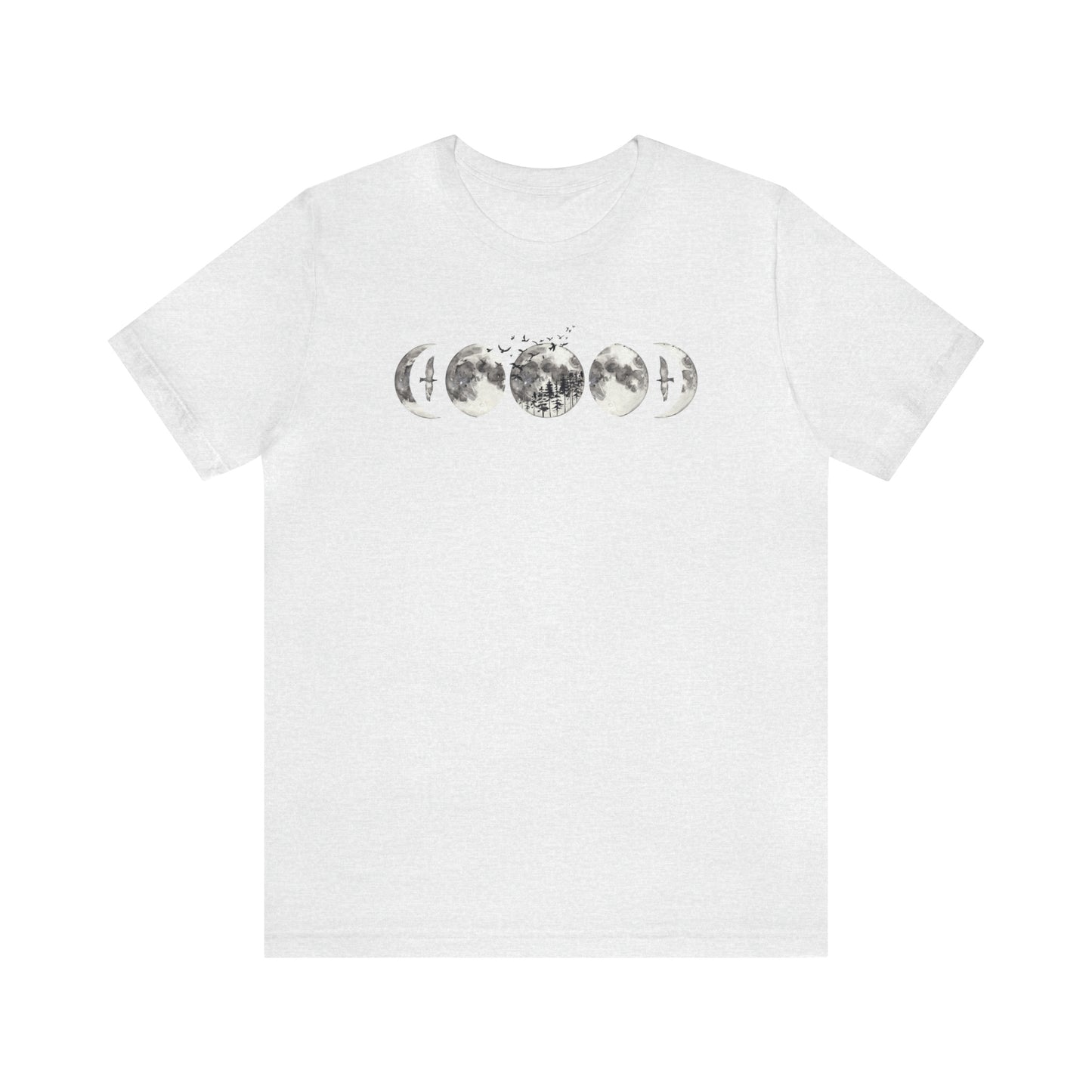 Moon Phases Print, Jersey Short Sleeve Tee