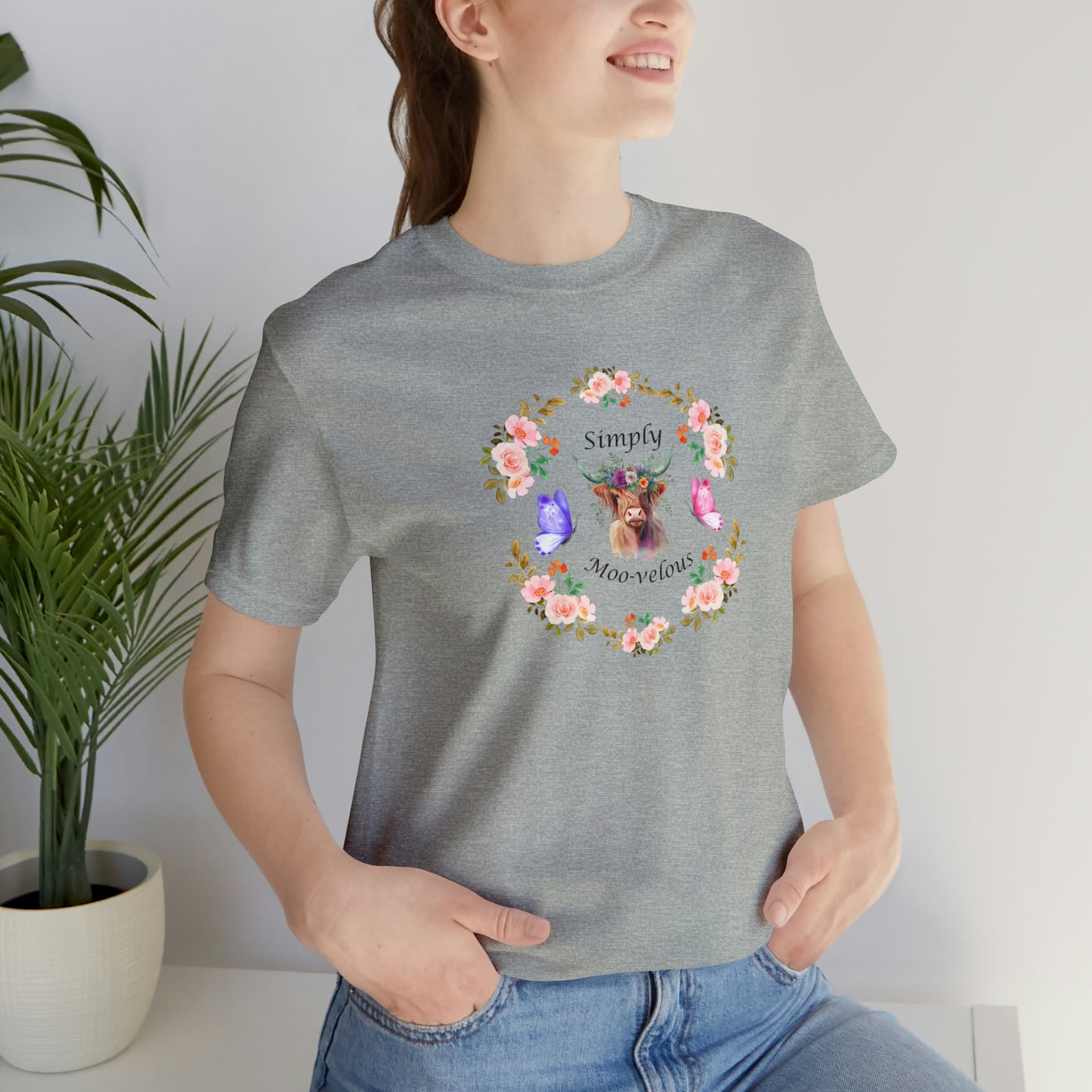 Simply Moo-velous Print Jersey Short Sleeve Tee