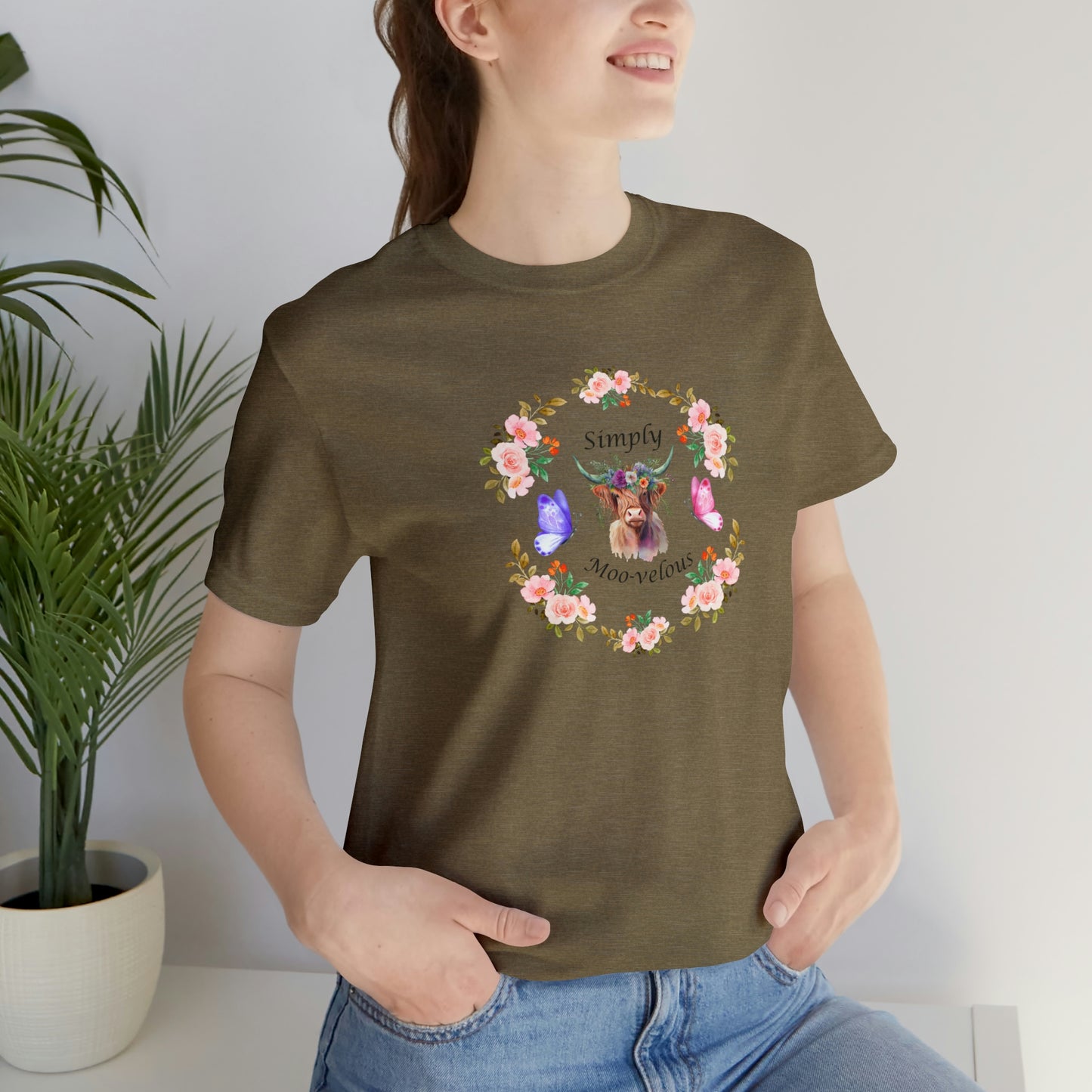 Simply Moo-velous Print Jersey Short Sleeve Tee