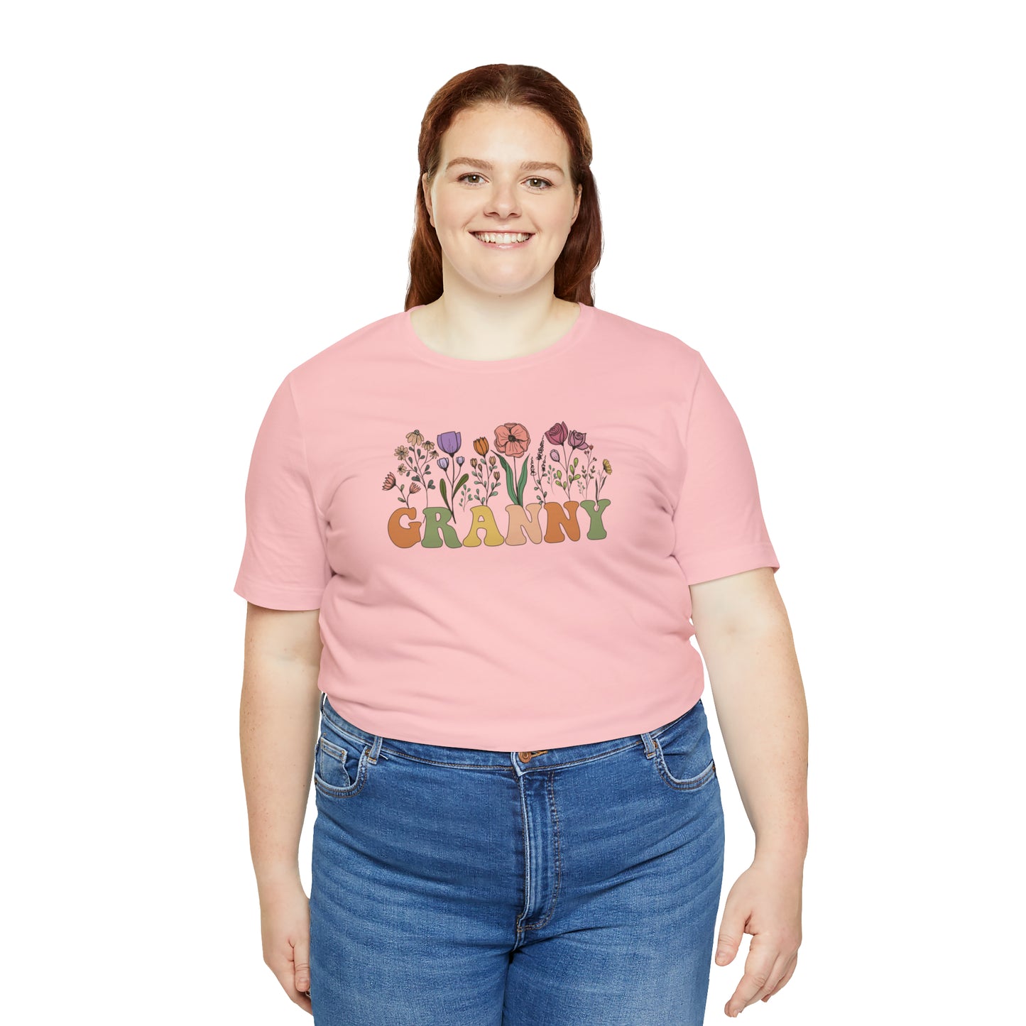 Granny Print Jersey Short Sleeve Tee