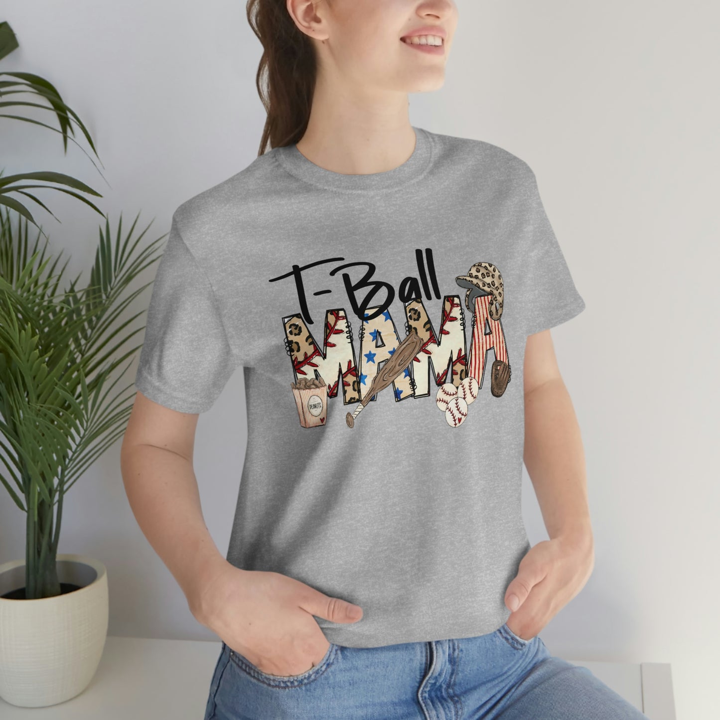 T-Ball Mama Unisex Jersey Short Sleeve Tee
