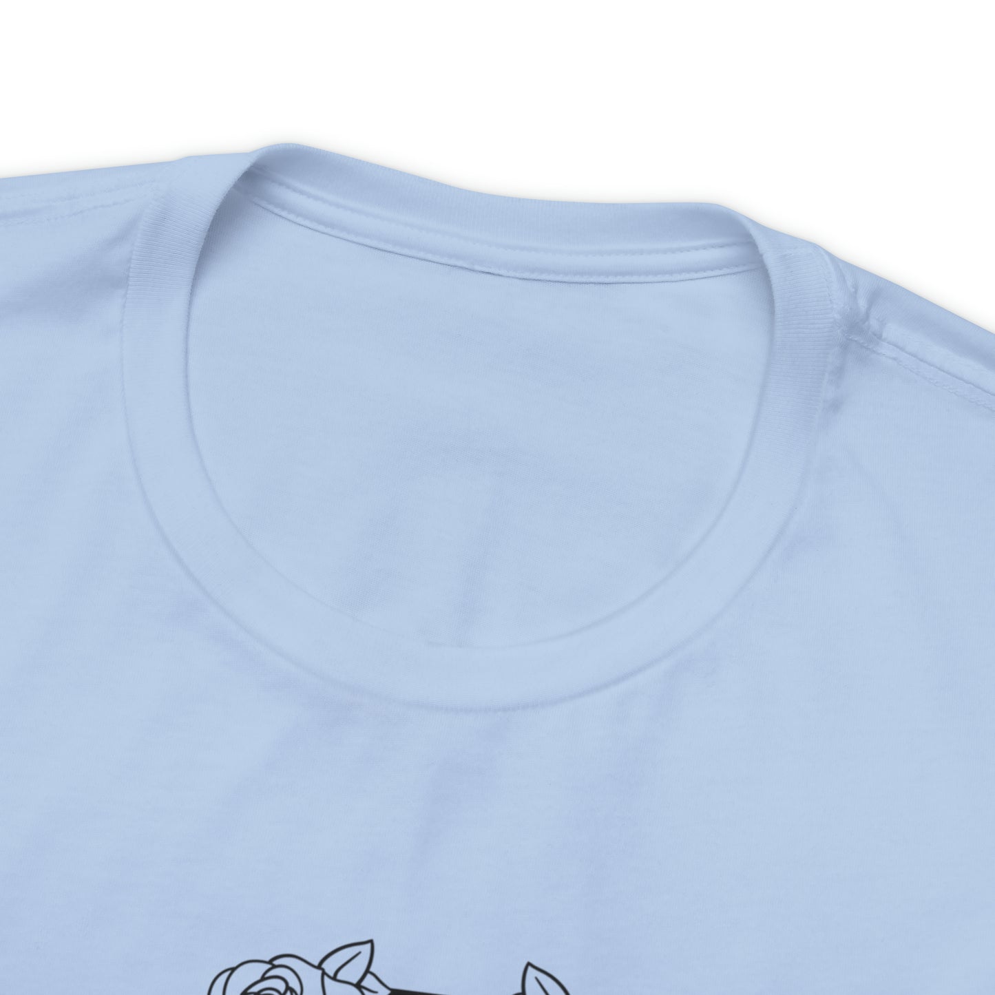 Love Me Like My Demons Do Print Jersey Short Sleeve Tee