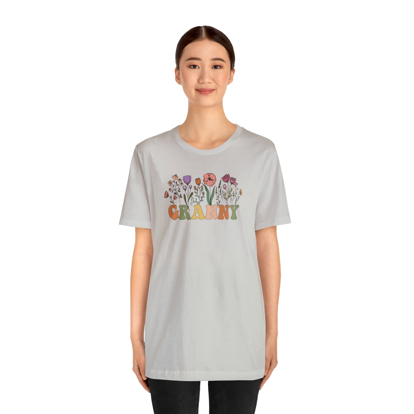 Granny Print Jersey Short Sleeve Tee