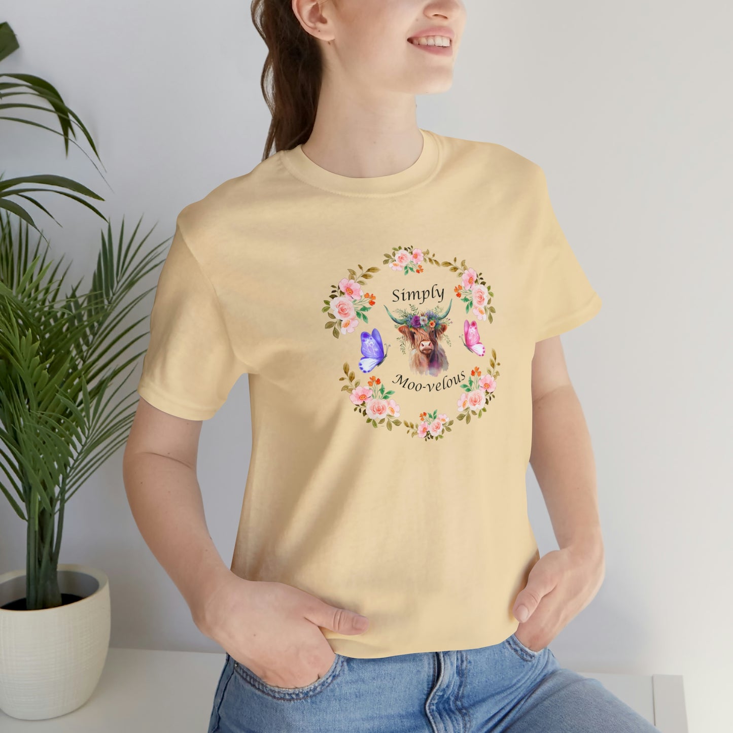 Simply Moo-velous Print Jersey Short Sleeve Tee