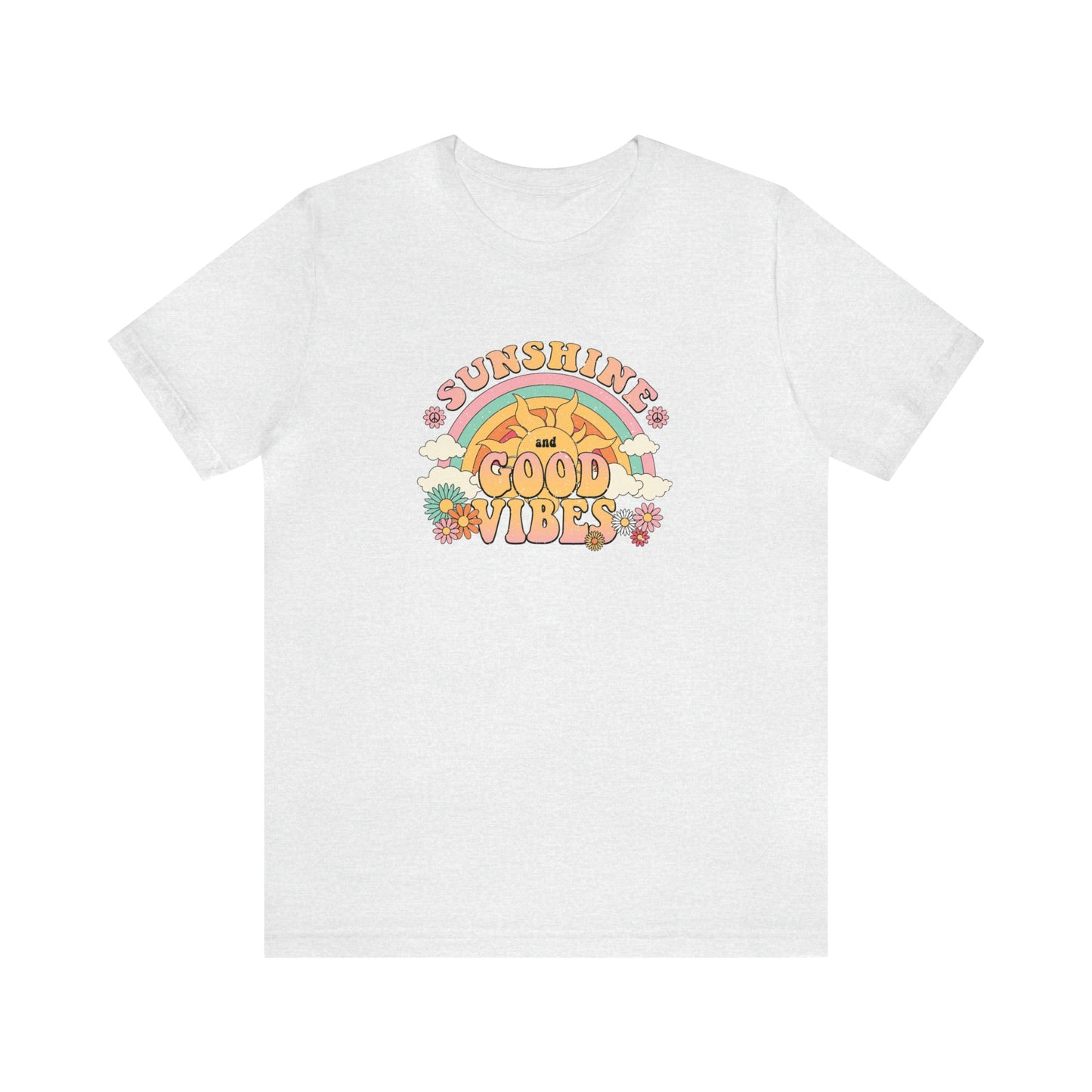 Sunshine and Good Vibe's Print, Jersey Short Sleeve Tee