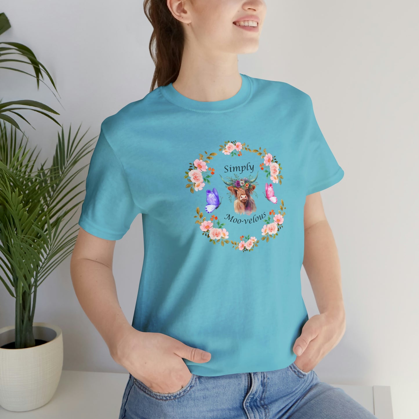 Simply Moo-velous Print Jersey Short Sleeve Tee