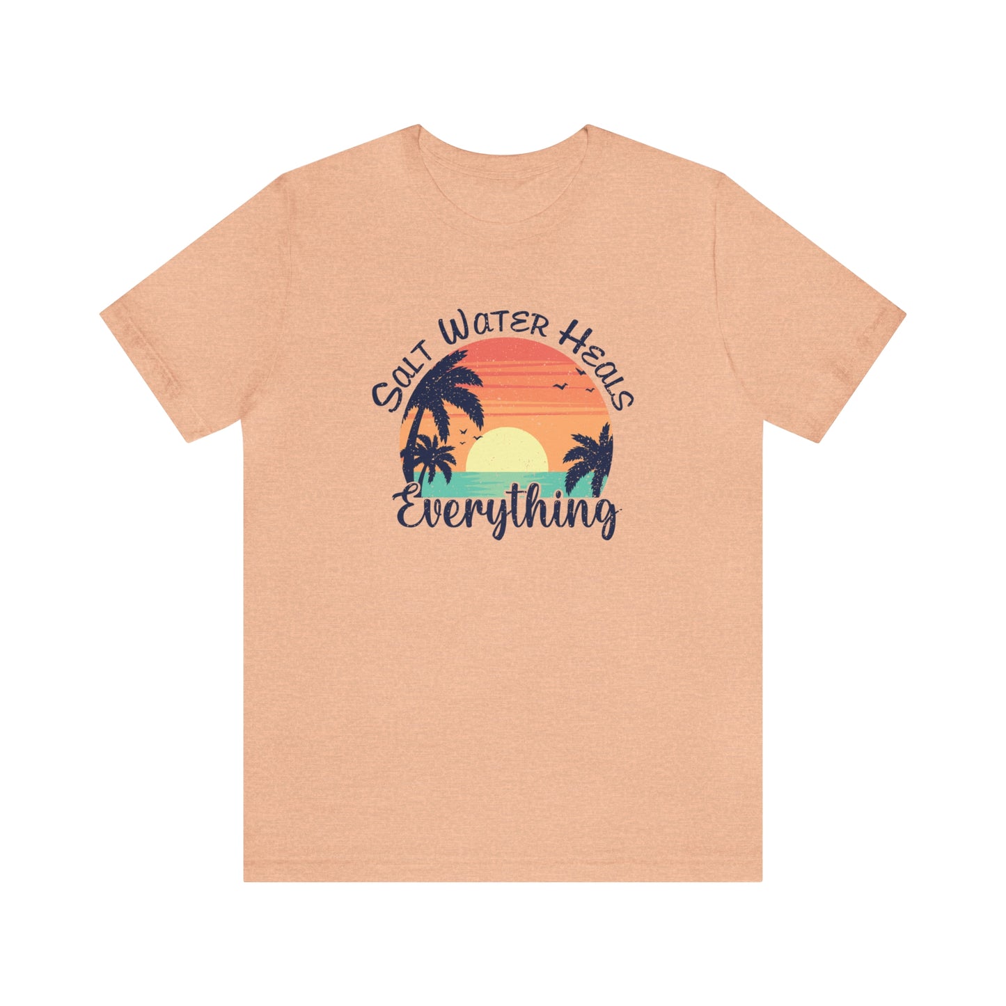 Saltwater Heals Everything Print Jersey Short Sleeve Tee