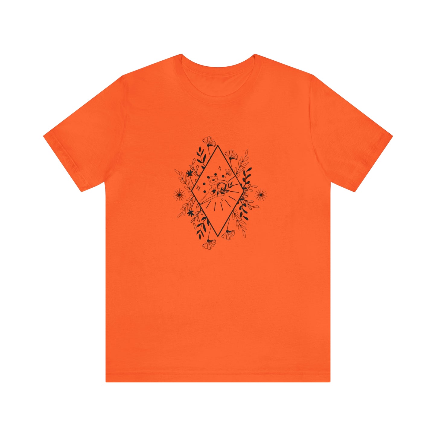Bird Skull Print Jersey Short Sleeve Tee