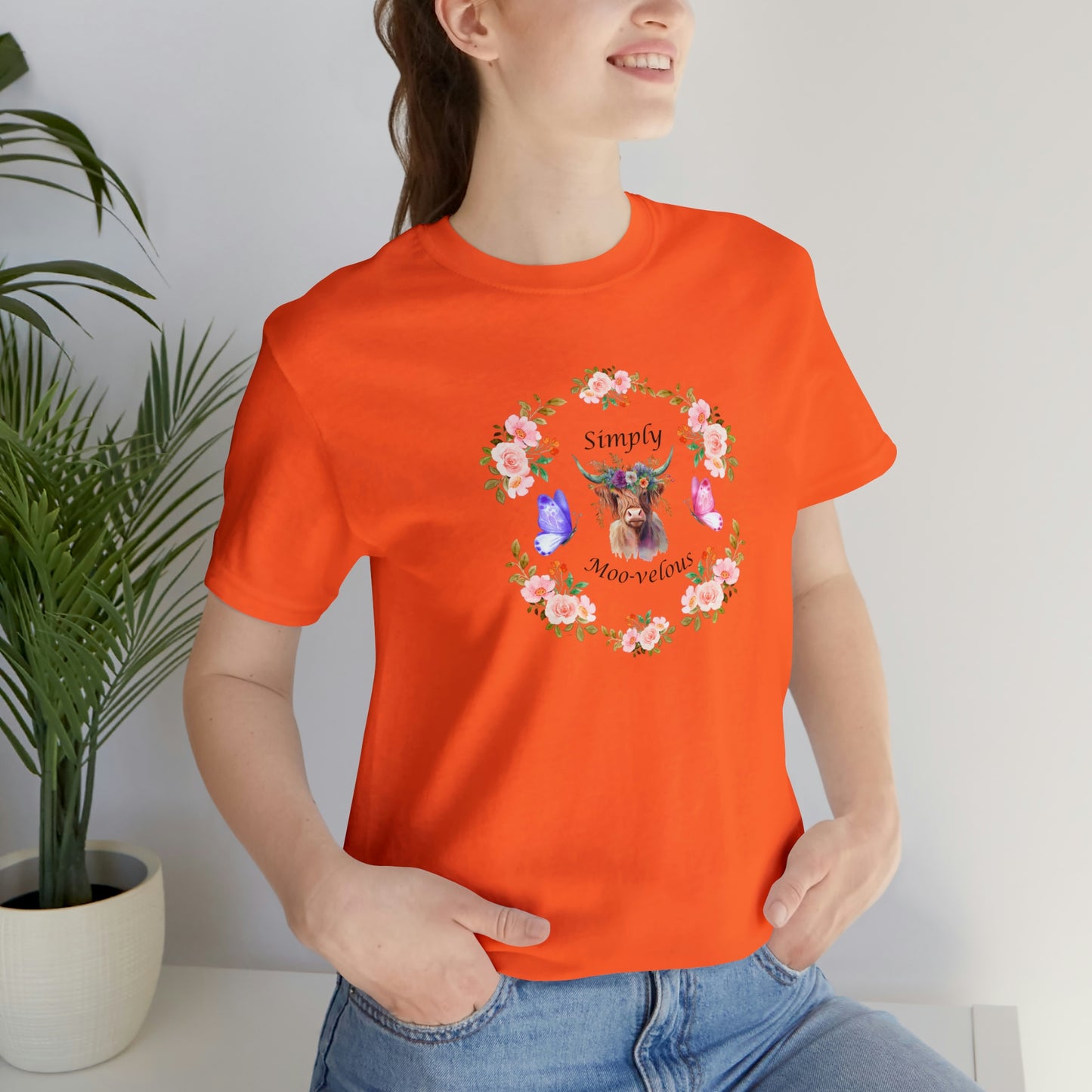 Simply Moo-velous Print Jersey Short Sleeve Tee