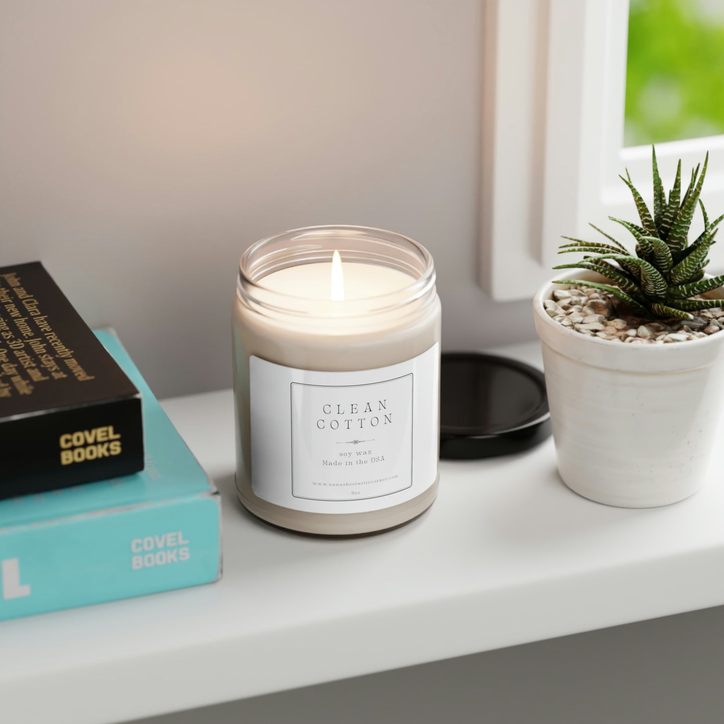 Clean Cotton, Scented Soy Candle, 9oz