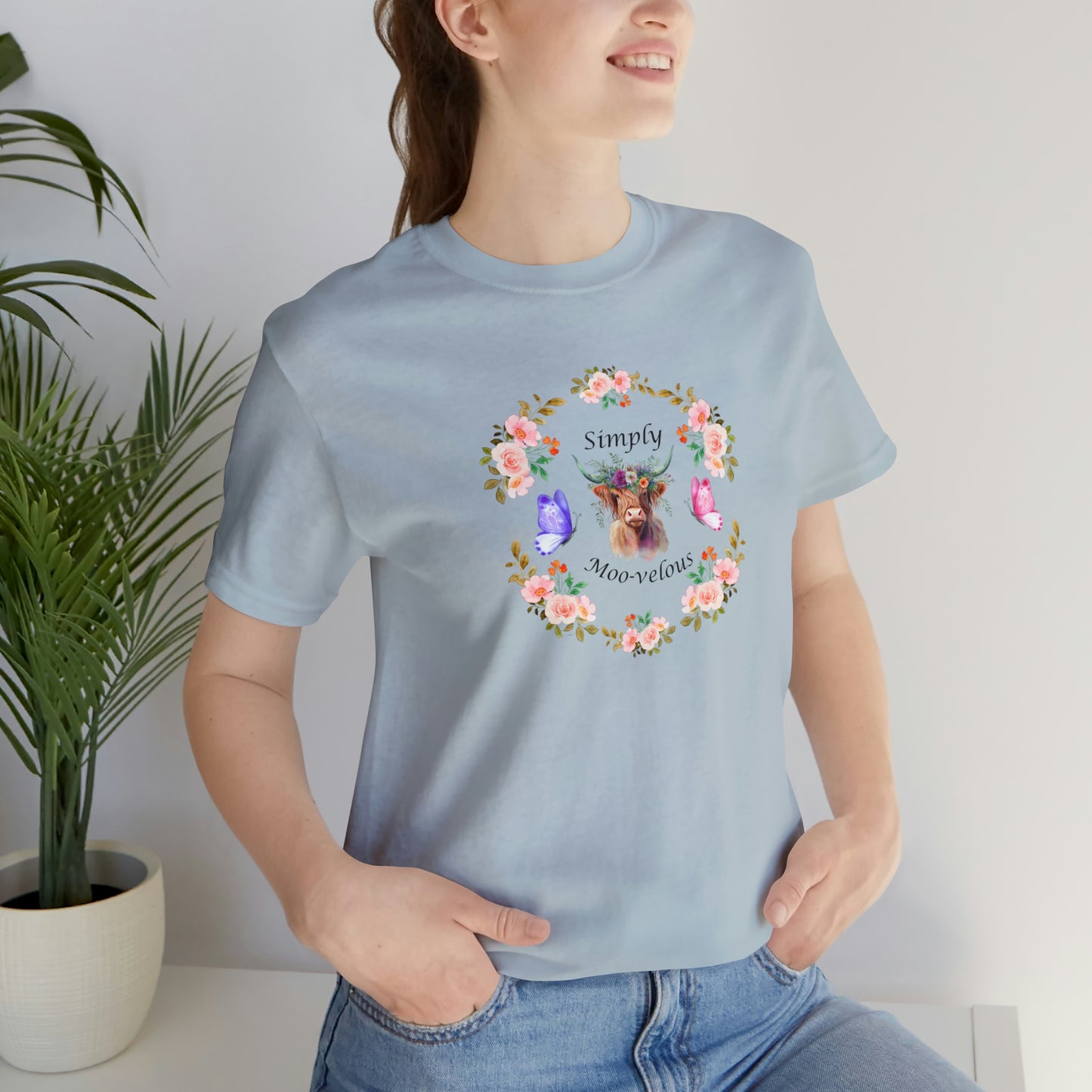 Simply Moo-velous Print Jersey Short Sleeve Tee