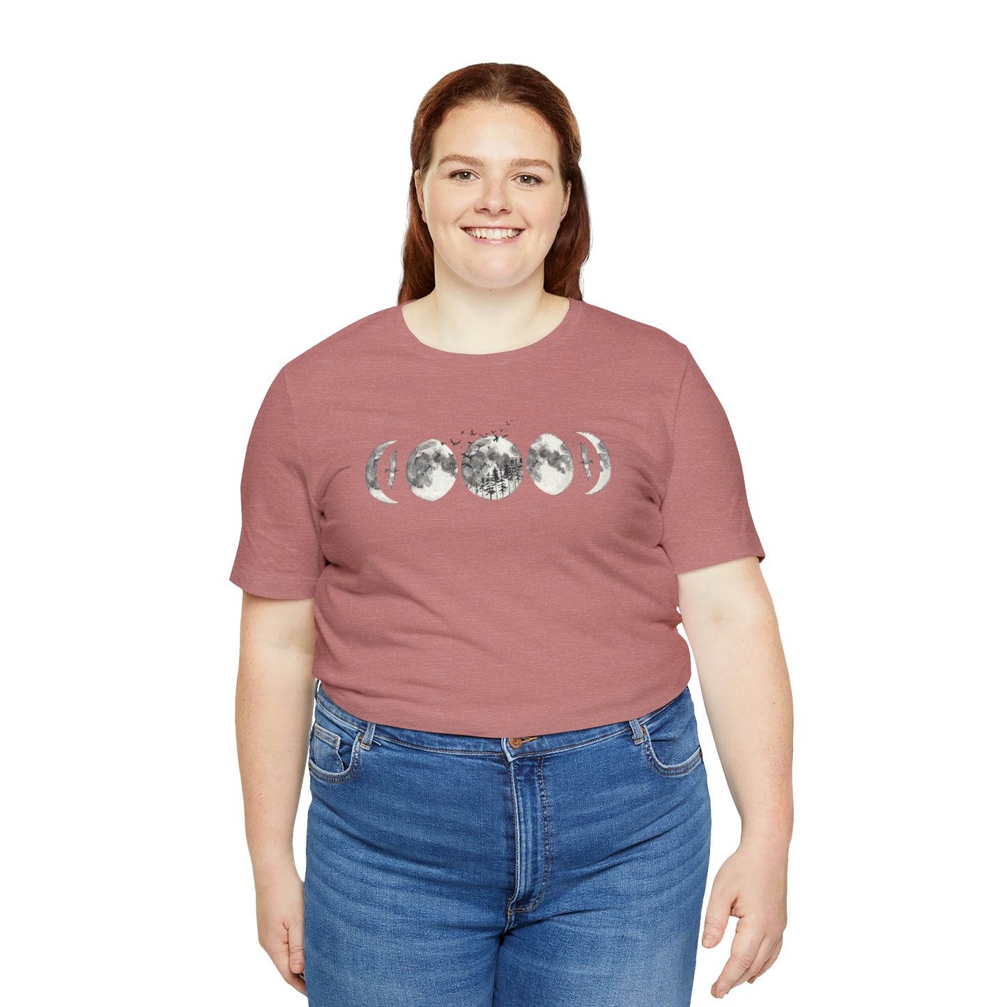 Moon Phases Print, Jersey Short Sleeve Tee