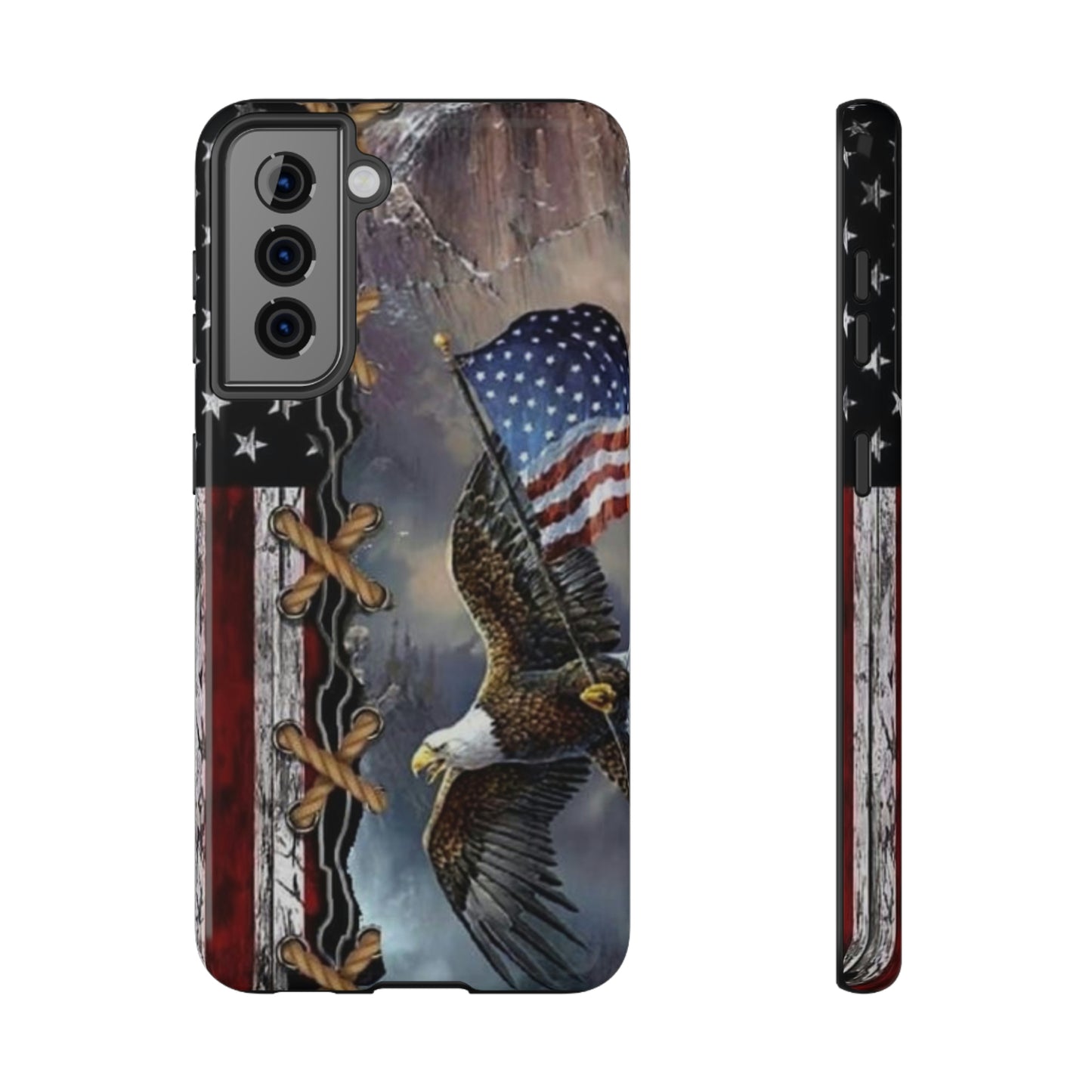 American Flag Eagle Print Impact-Resistant Cases