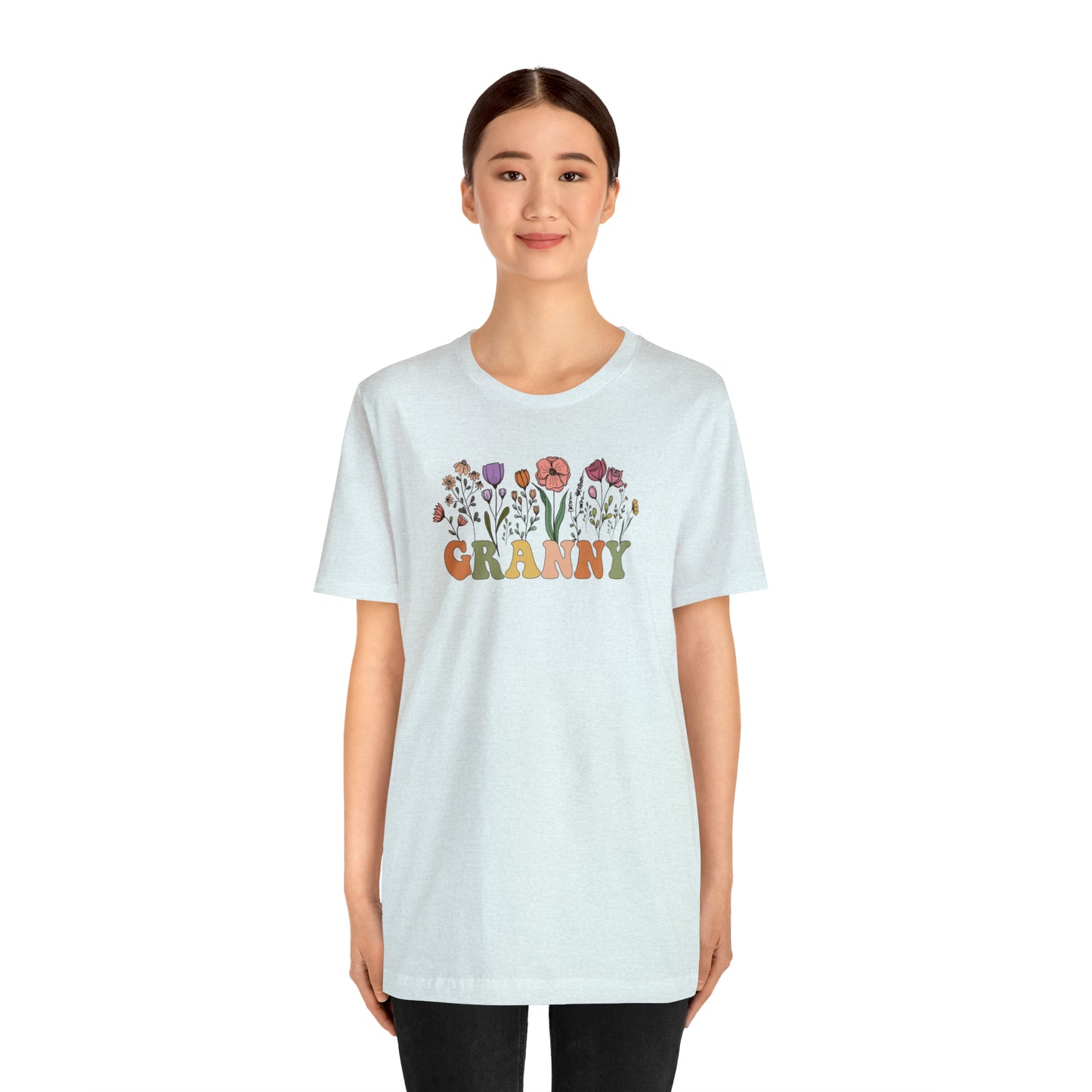 Granny Print Jersey Short Sleeve Tee